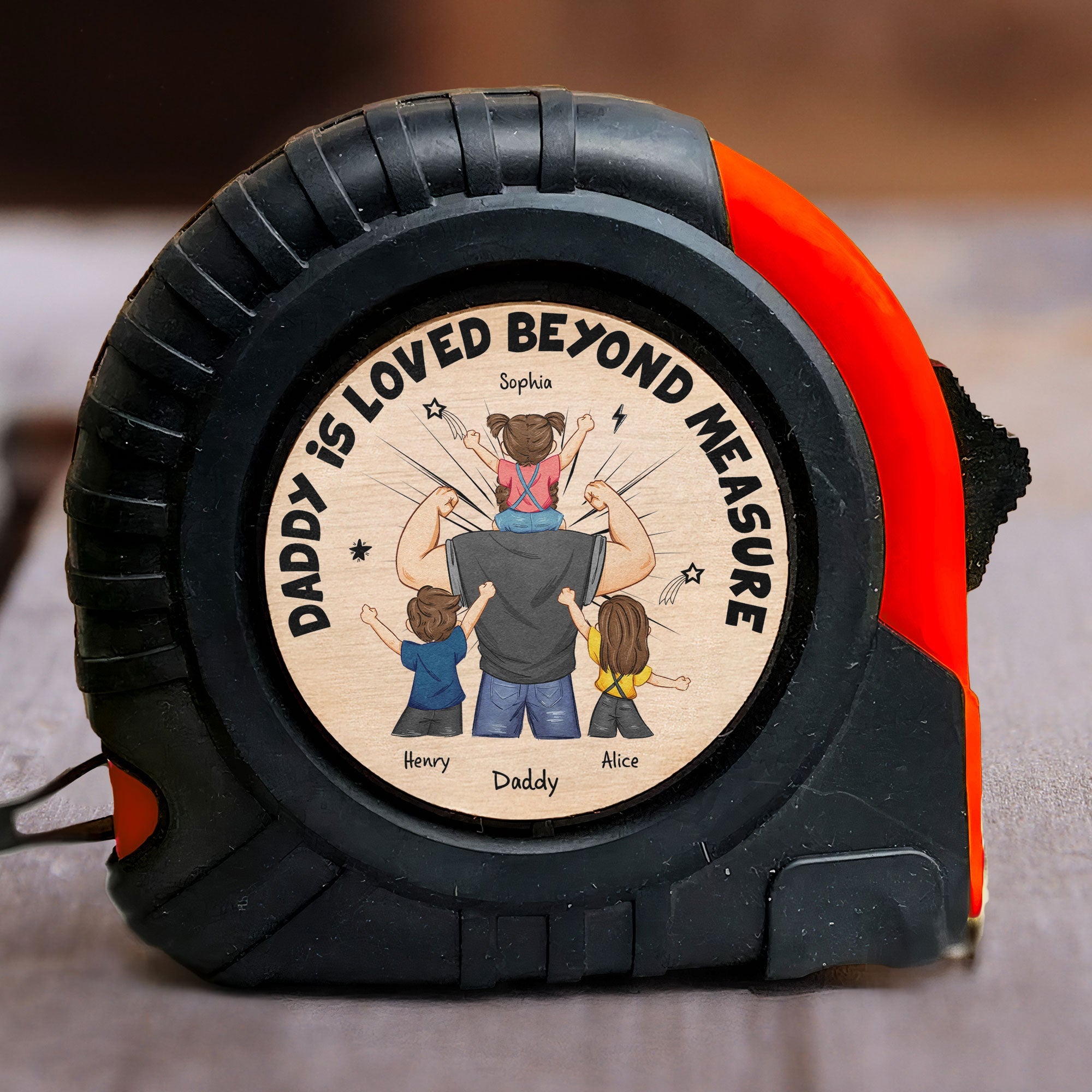 Daddy Is Loved Beyond Measure - Personalized Tape Measure