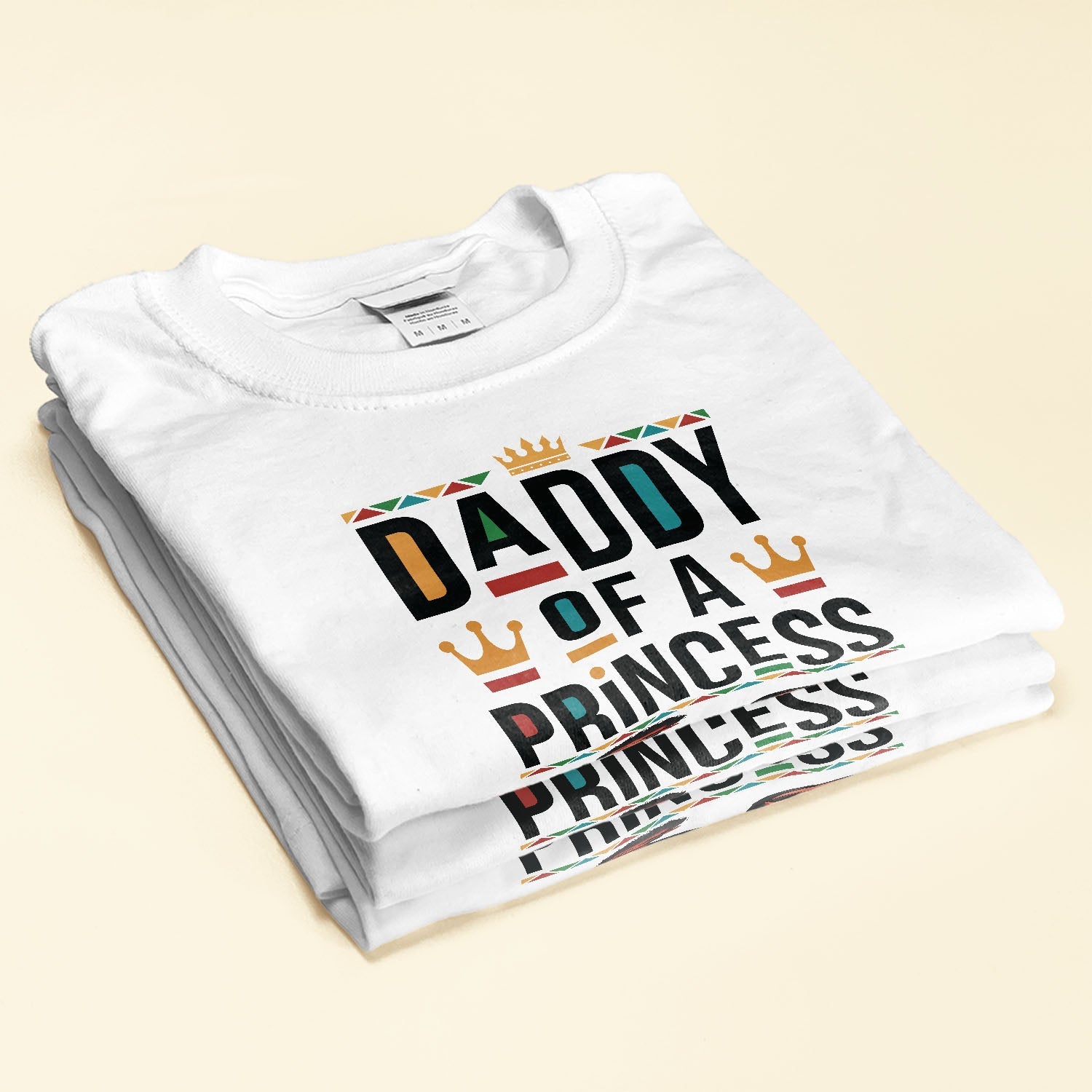 Daddy Of A Princess Daughter Of A King - Personalized Matching Family Shirts