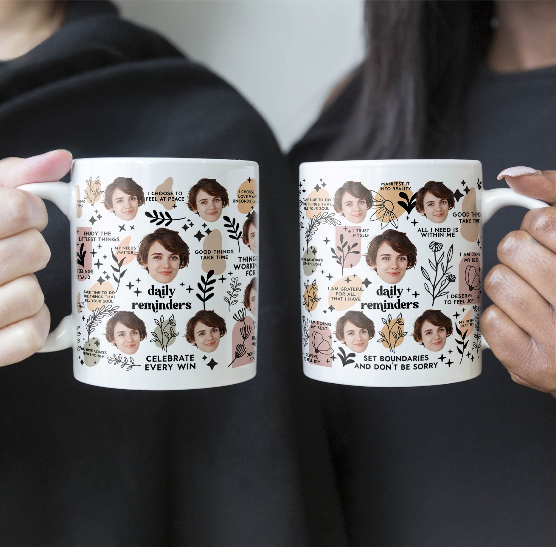 Daily Manifestation Reminders - Personalized Photo Mug