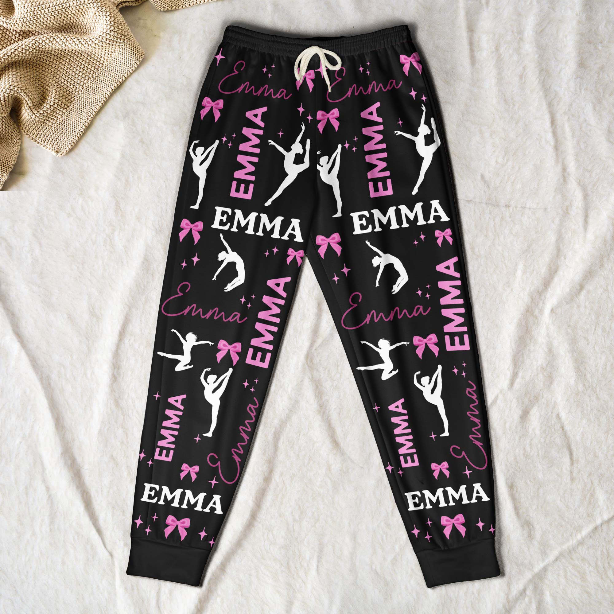 Dancing Girl Custom Name - Personalized Sweatpants