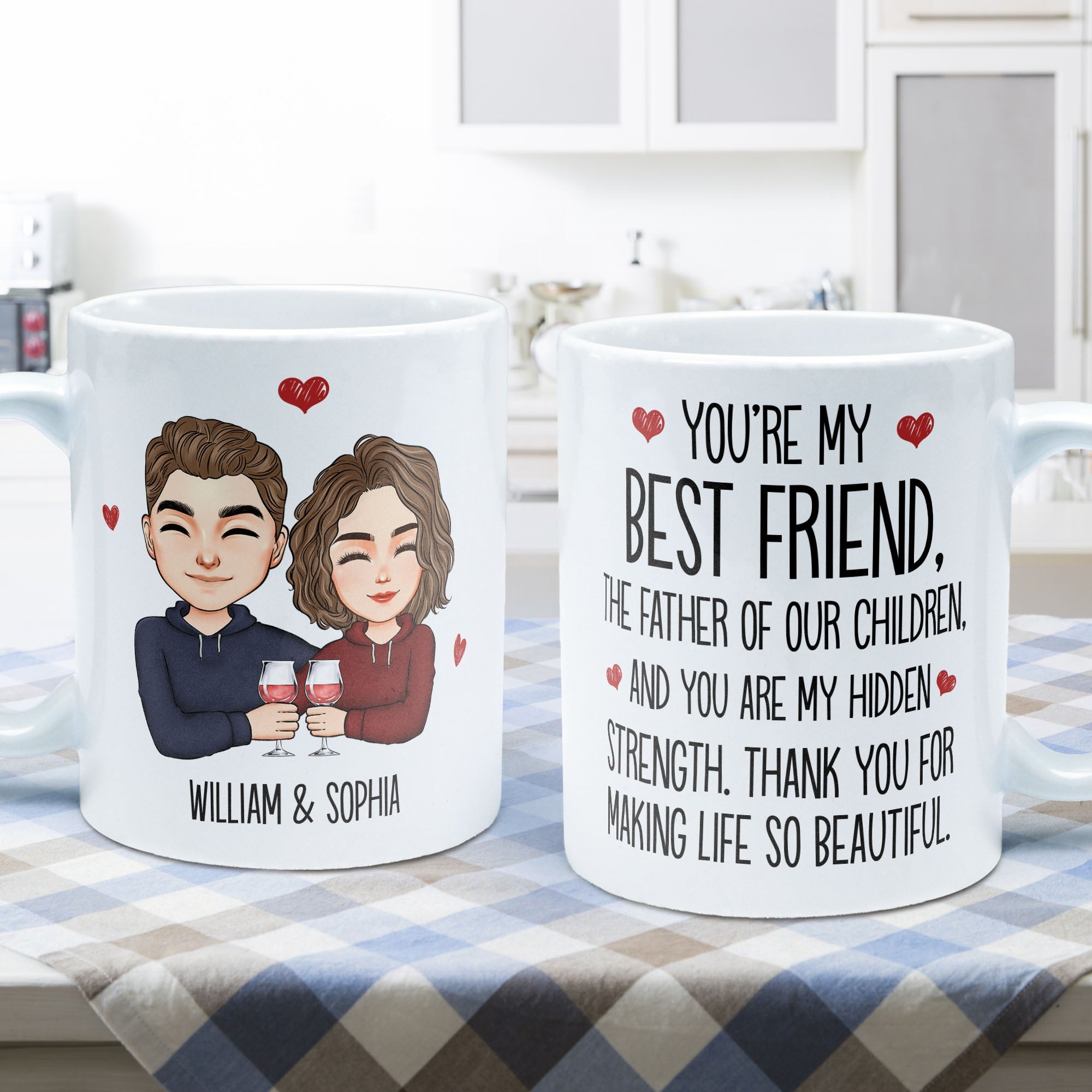 Dear Husband, Thank You From Wife - Personalized Mug