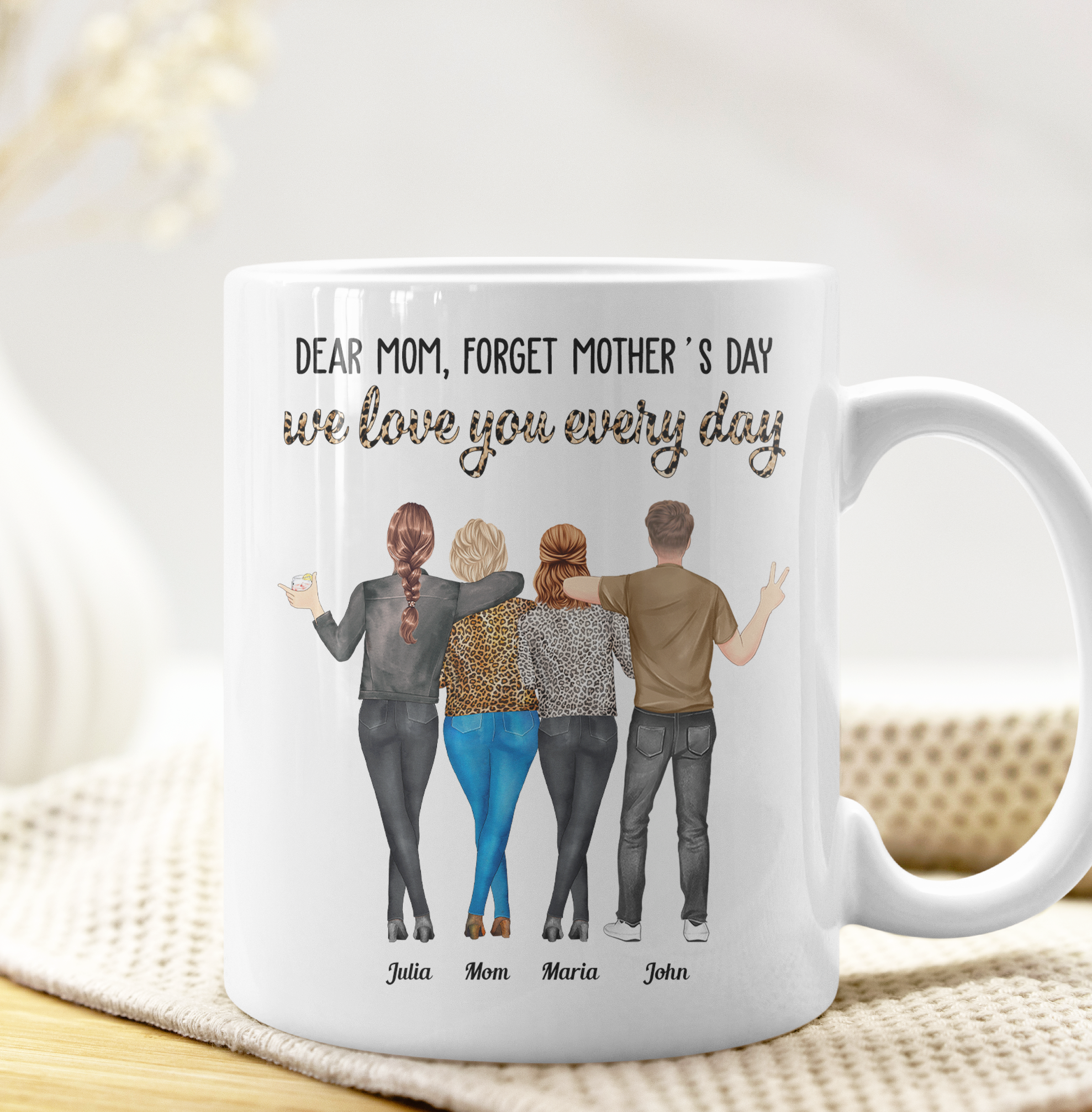 Dear Mom, Forget Mother's Day Love You Every Day - Personalized Mug