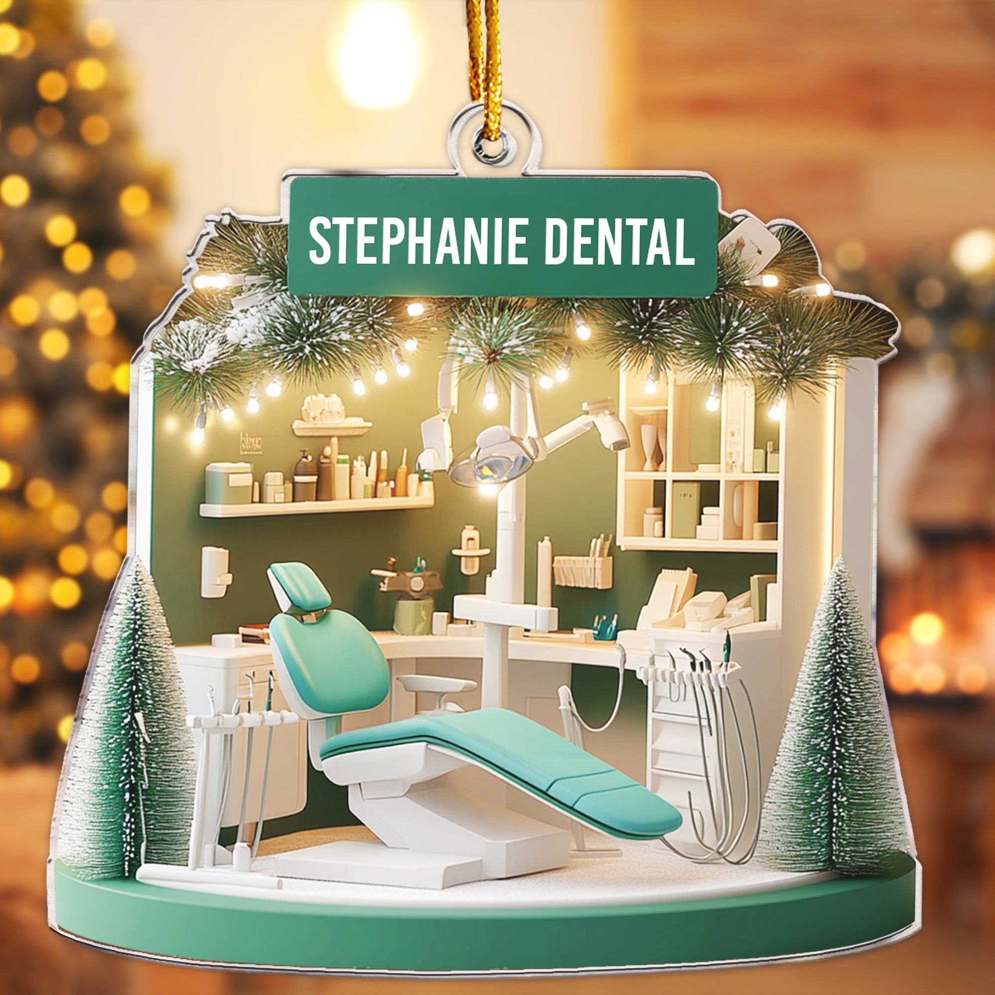 Dental Christmas Ornaments - Dentist Ornament - Dental Office - Personalized Acrylic Ornament