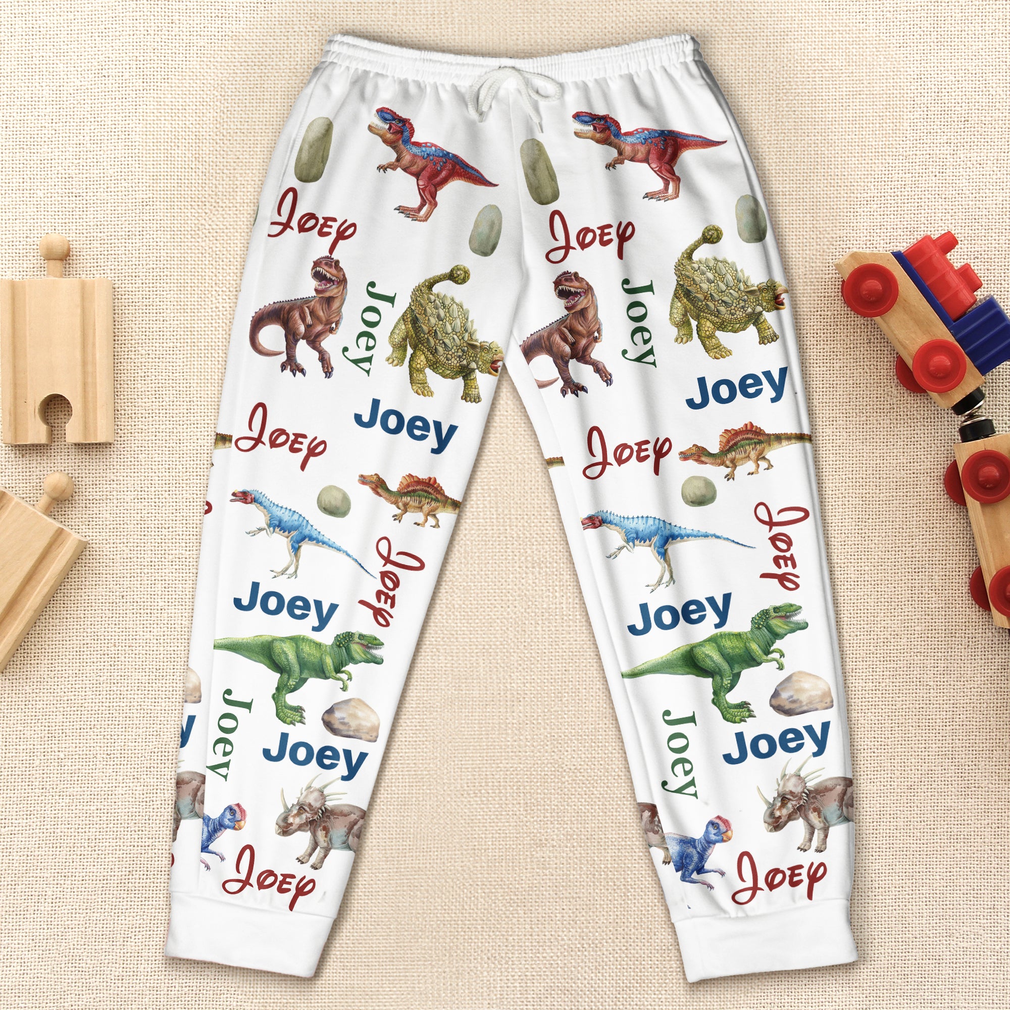 Dinosaur Custom Name - Personalized Sweatpants