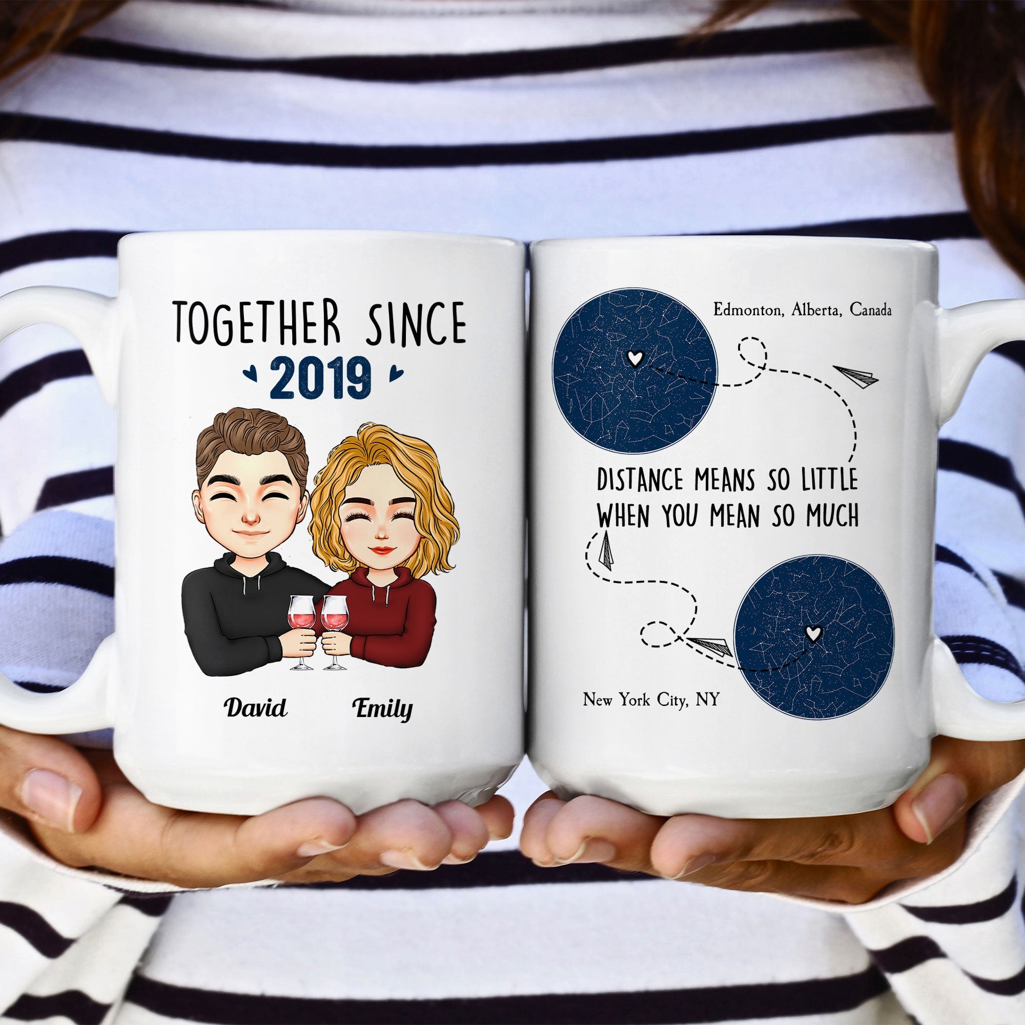 Distance Means So Little - Personalized Mug