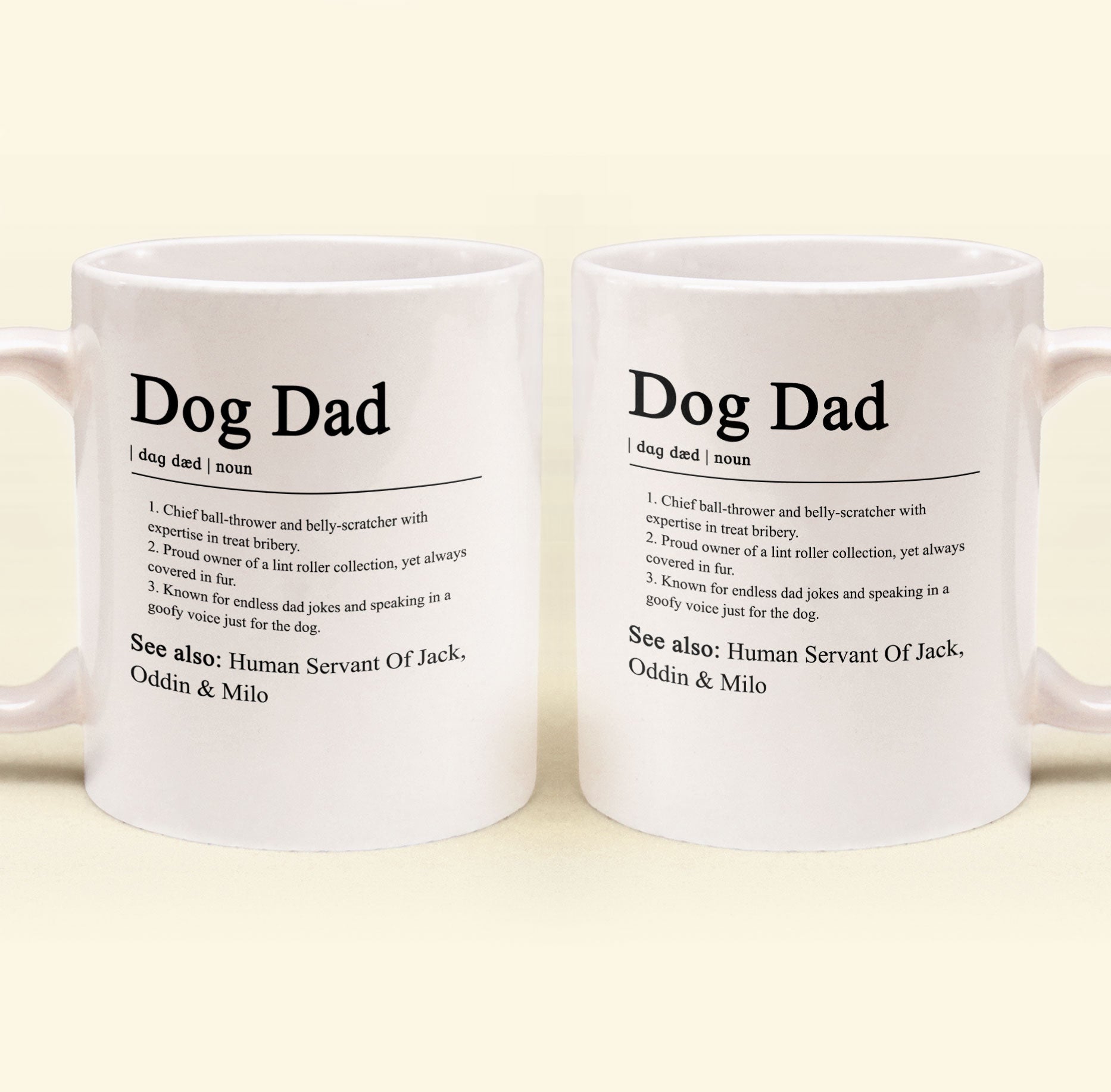 Dog Dad Definition - Personalized Mug