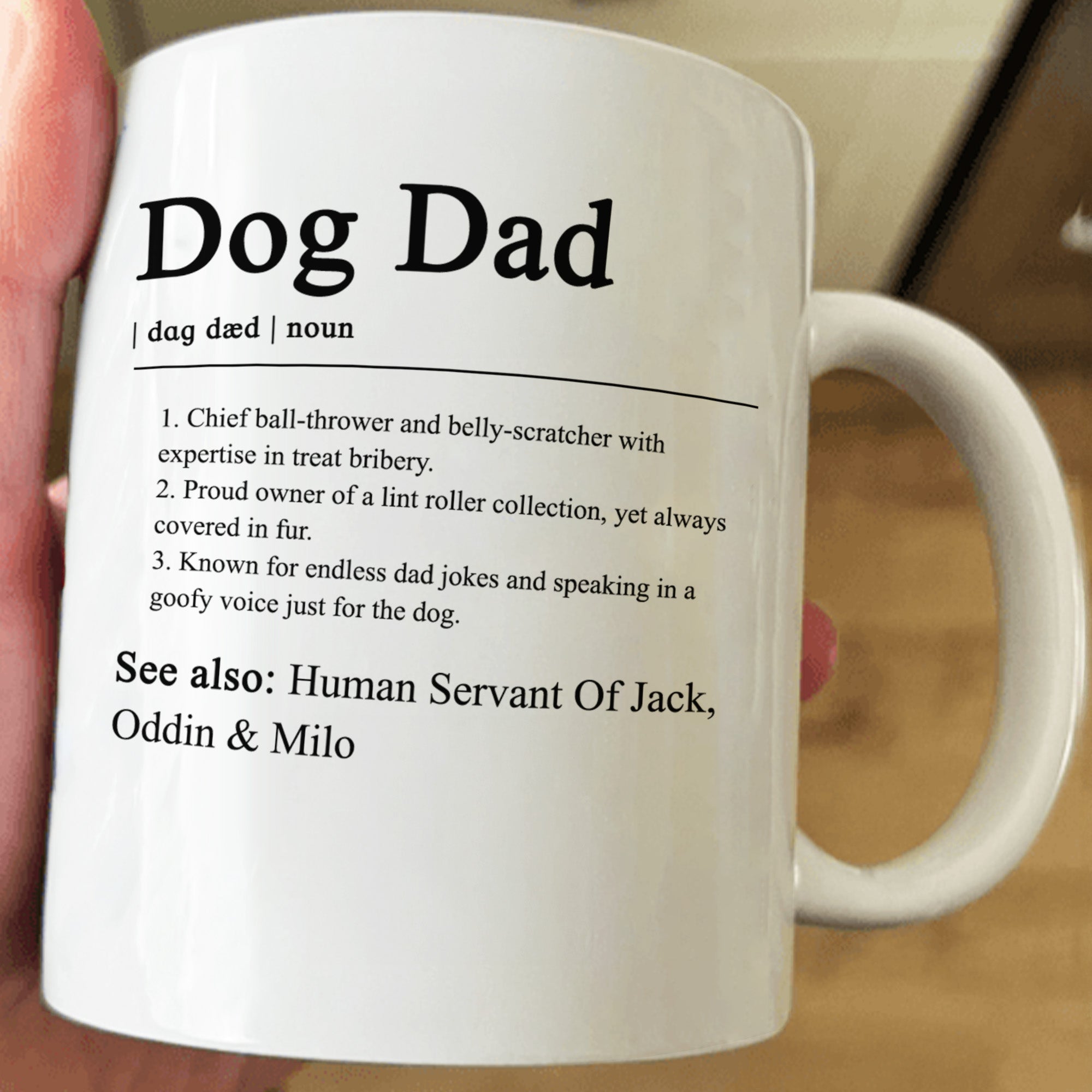 Dog Dad Definition - Personalized Mug