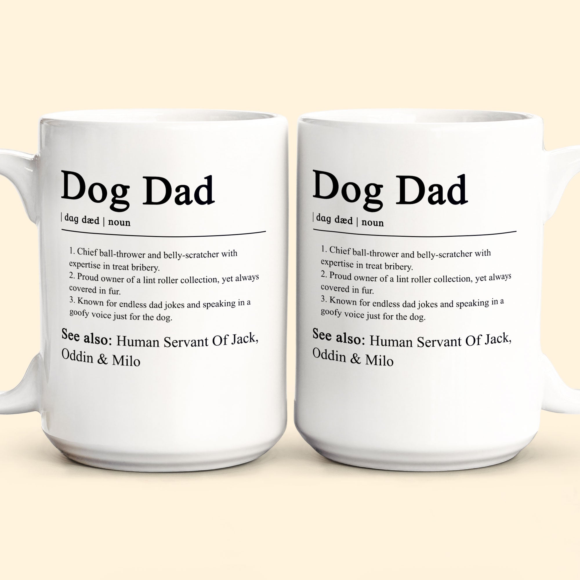 Dog Dad Definition - Personalized Mug