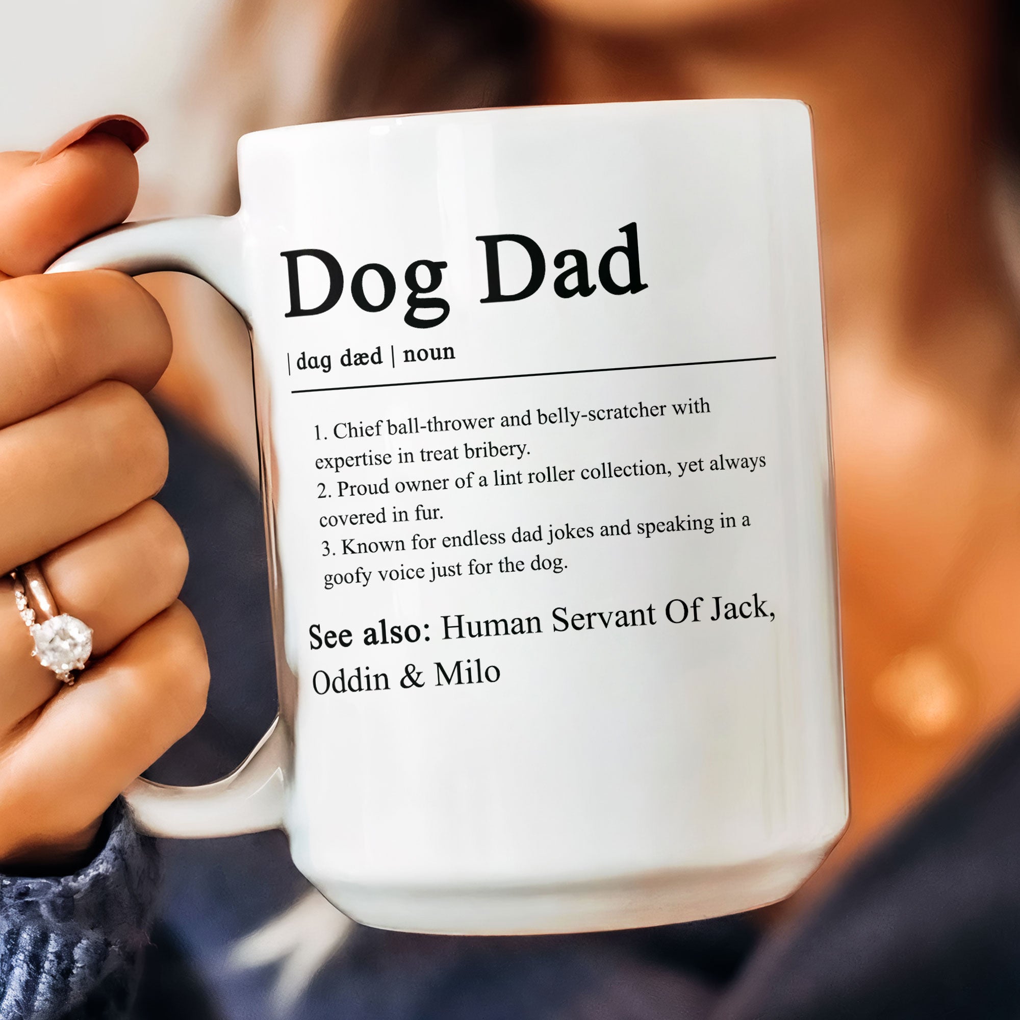 Dog Dad Definition - Personalized Mug