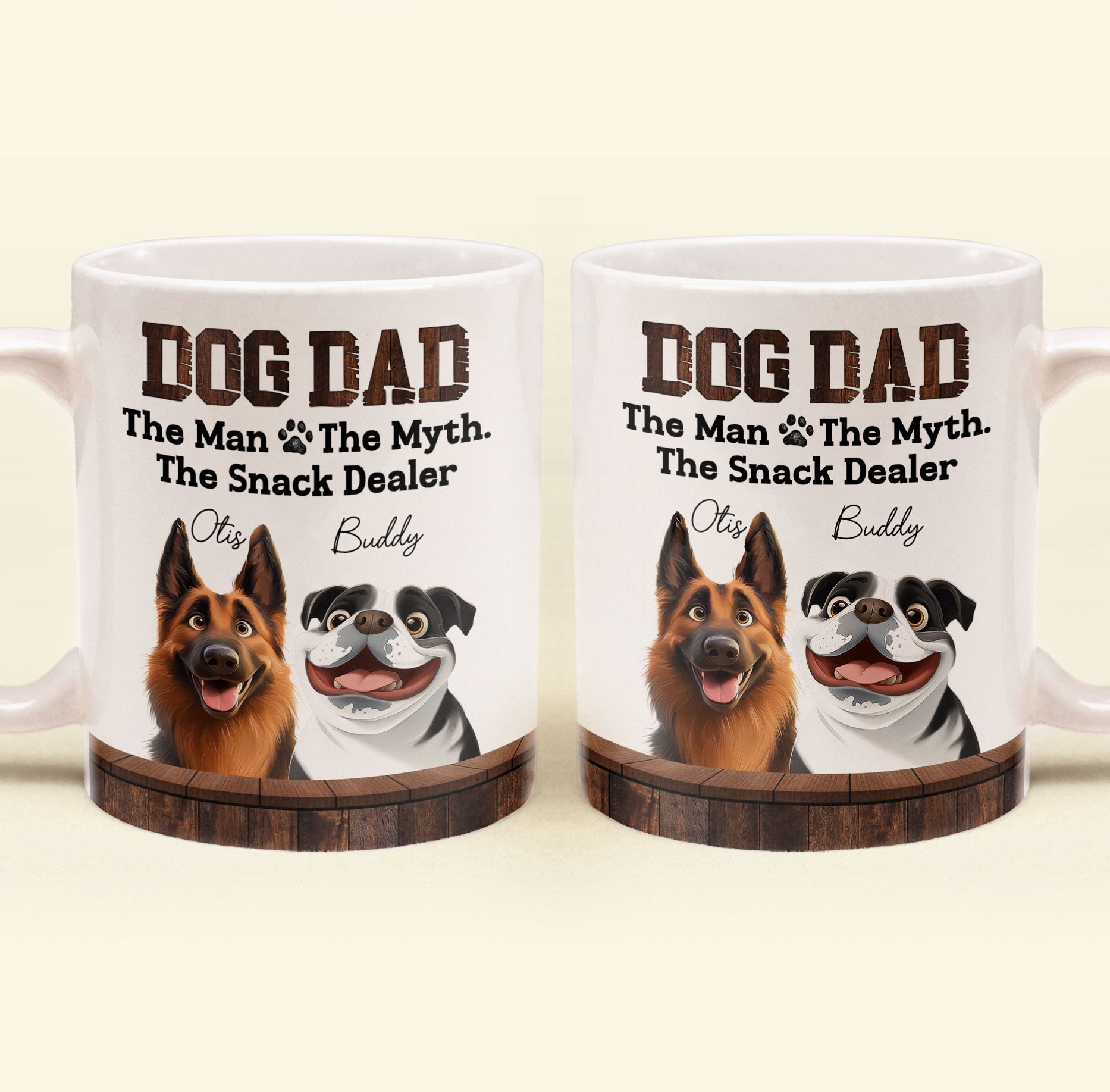 Dog Dad The Snack Dealer - Personalized Mug