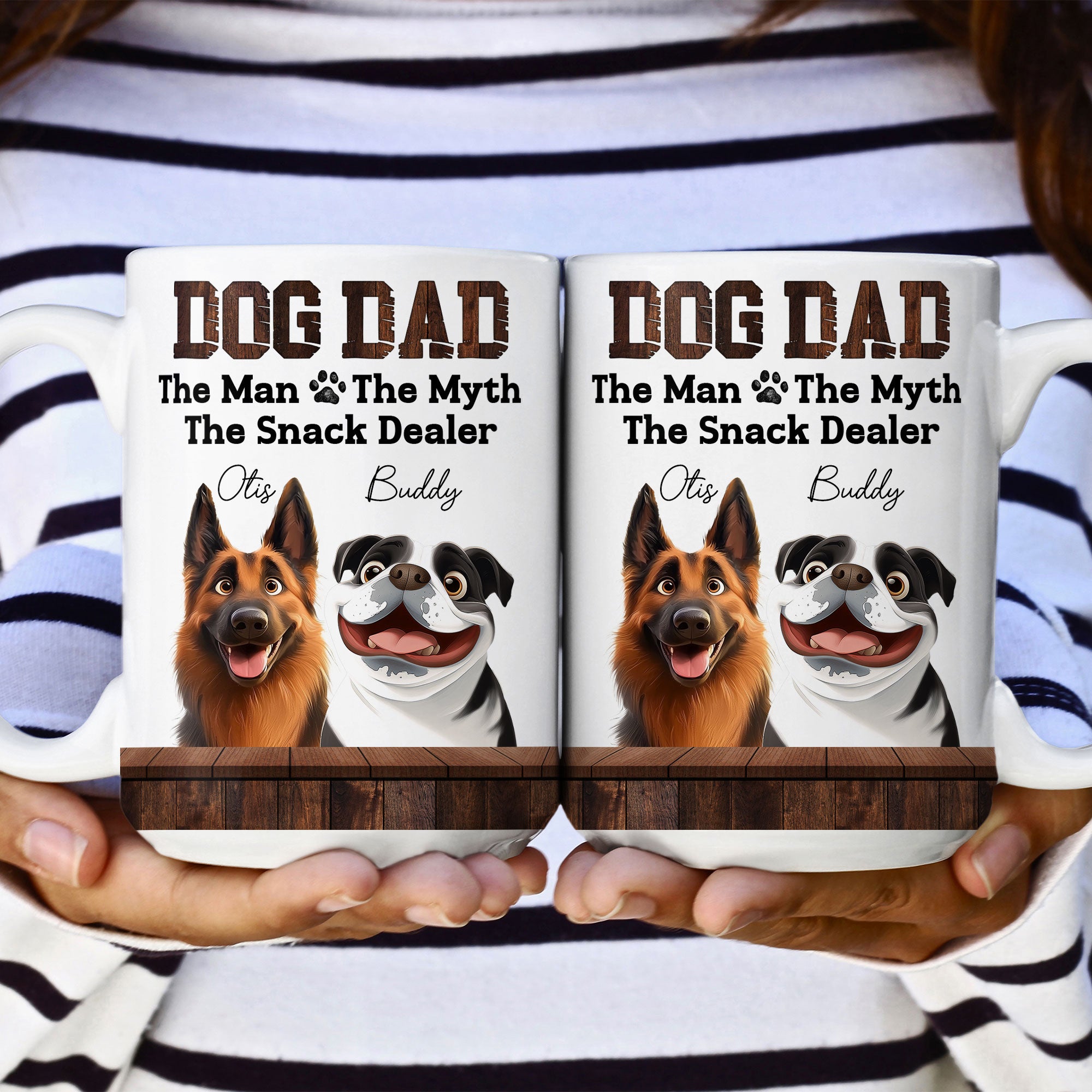 Dog Dad The Snack Dealer - Personalized Mug