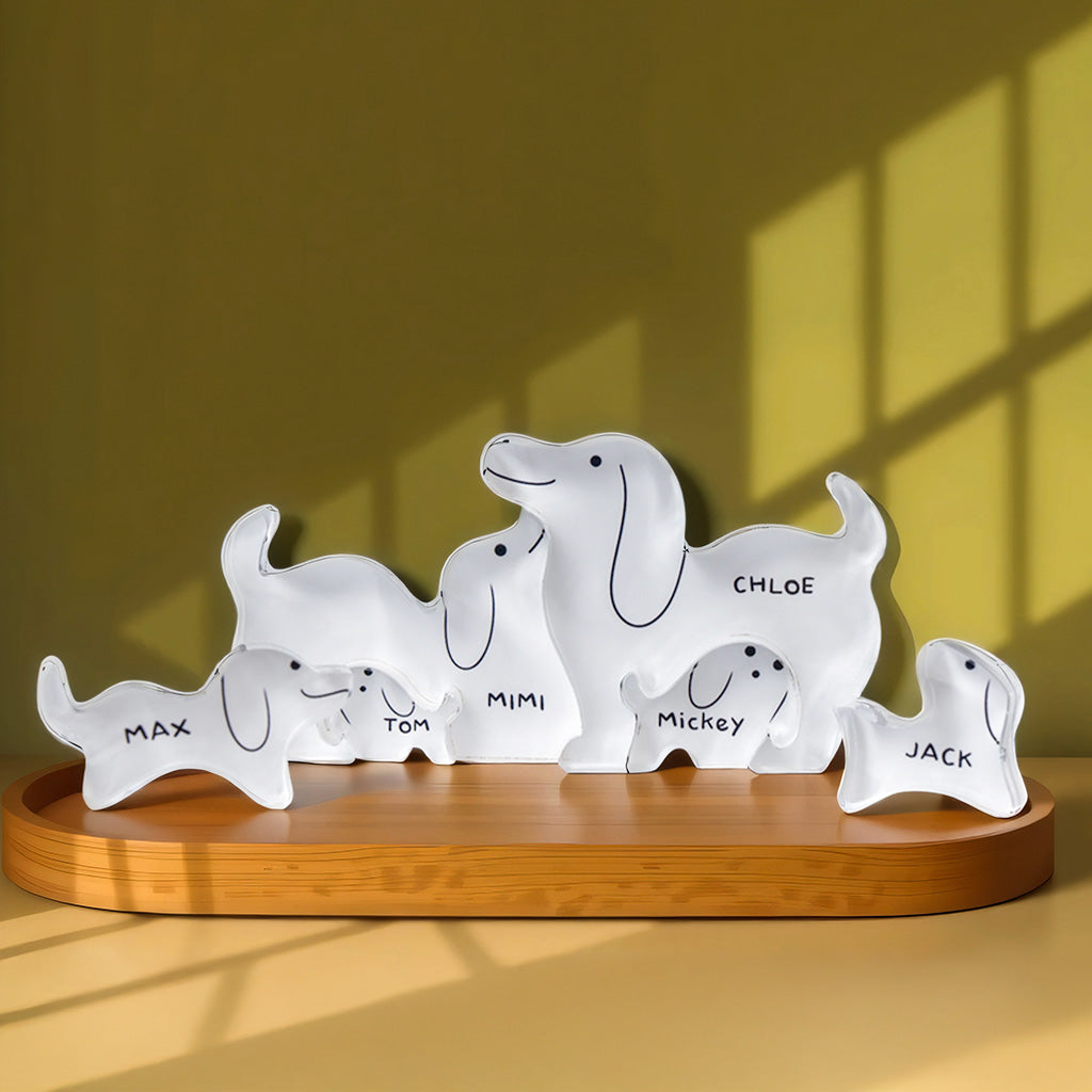 Dog Family - Personalized Acrylic Family Puzzle