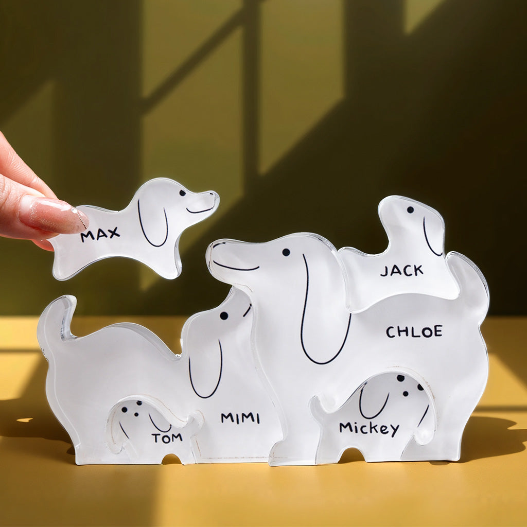 Dog Family - Personalized Acrylic Family Puzzle