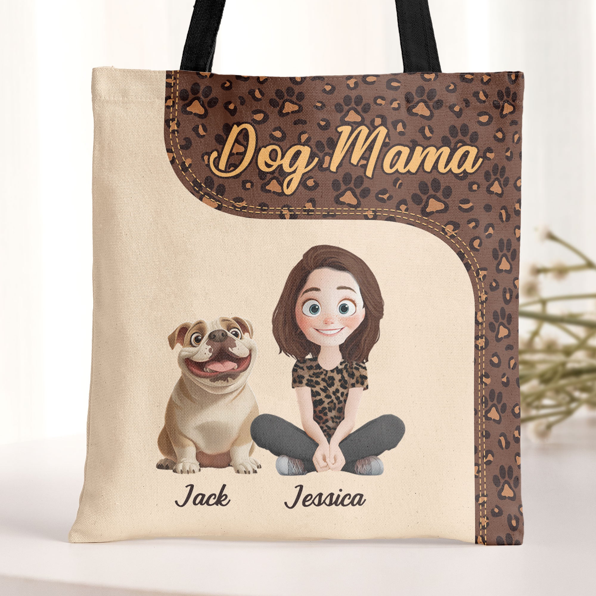 Dog Mama - Personalized Tote Bag