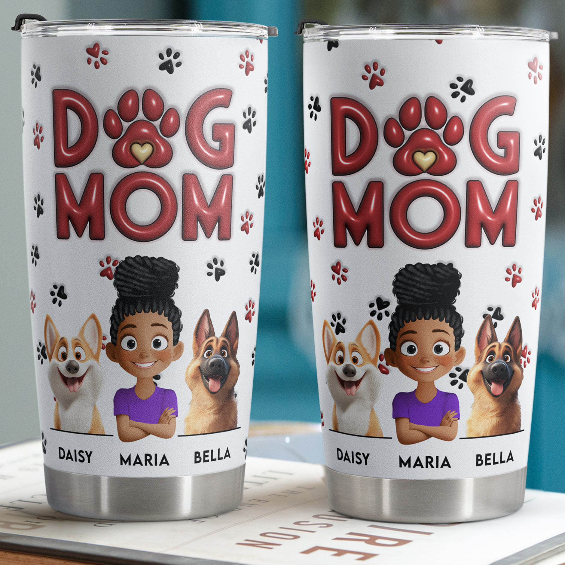 Dog Mom - New Cartoon Pet - Personalized Tumbler Cup