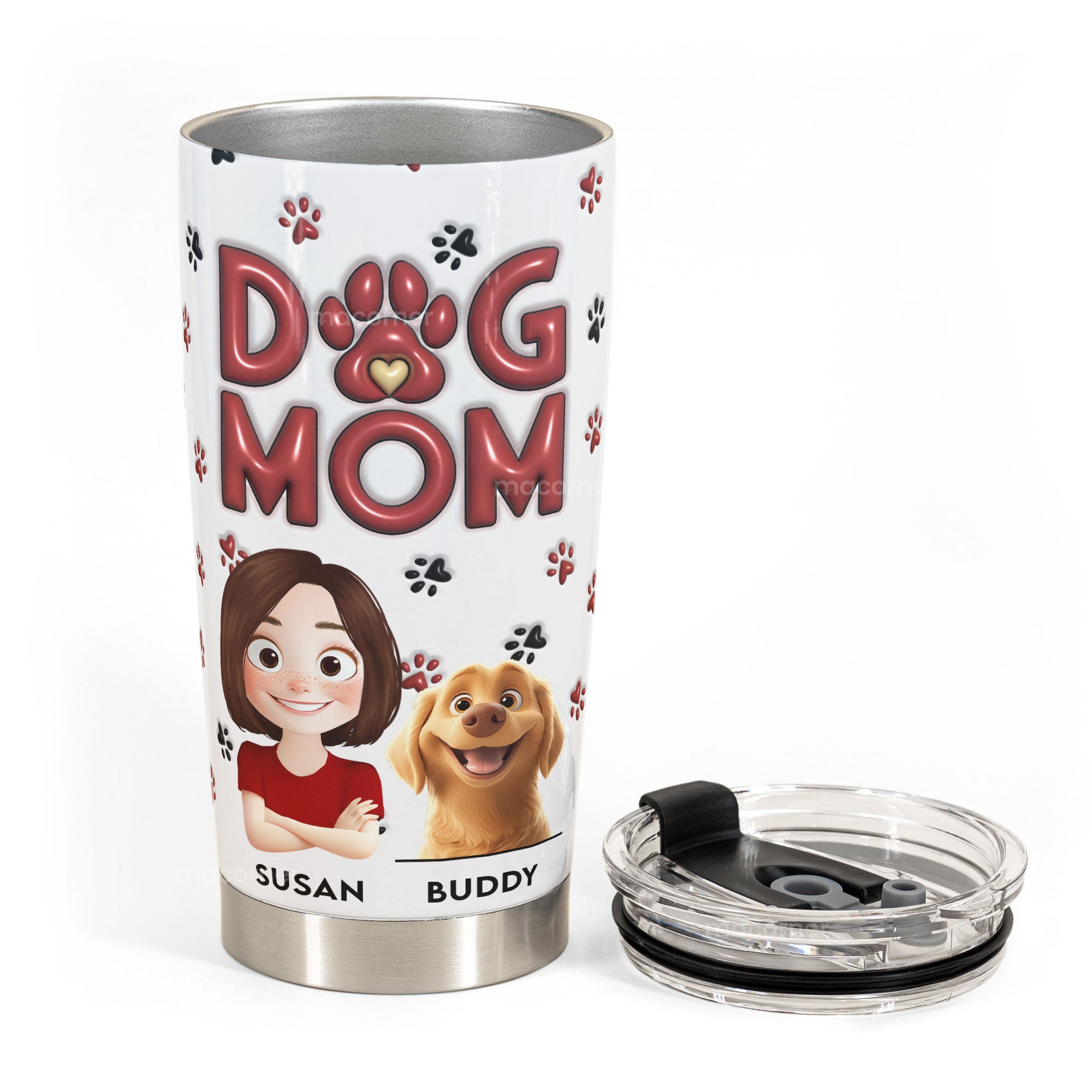 Dog Mom - New Cartoon Pet - Personalized Tumbler Cup