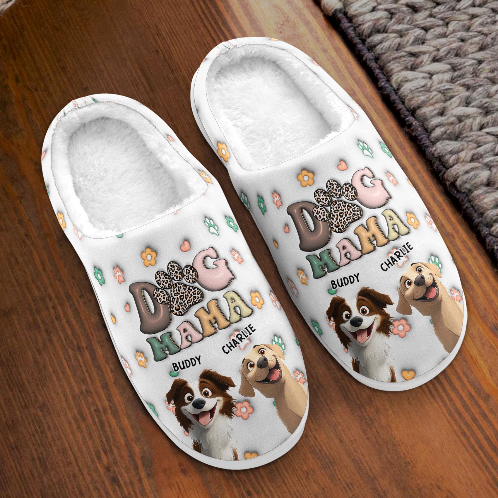 Dog Mom New Cartoon Dog - Personalized Slippers