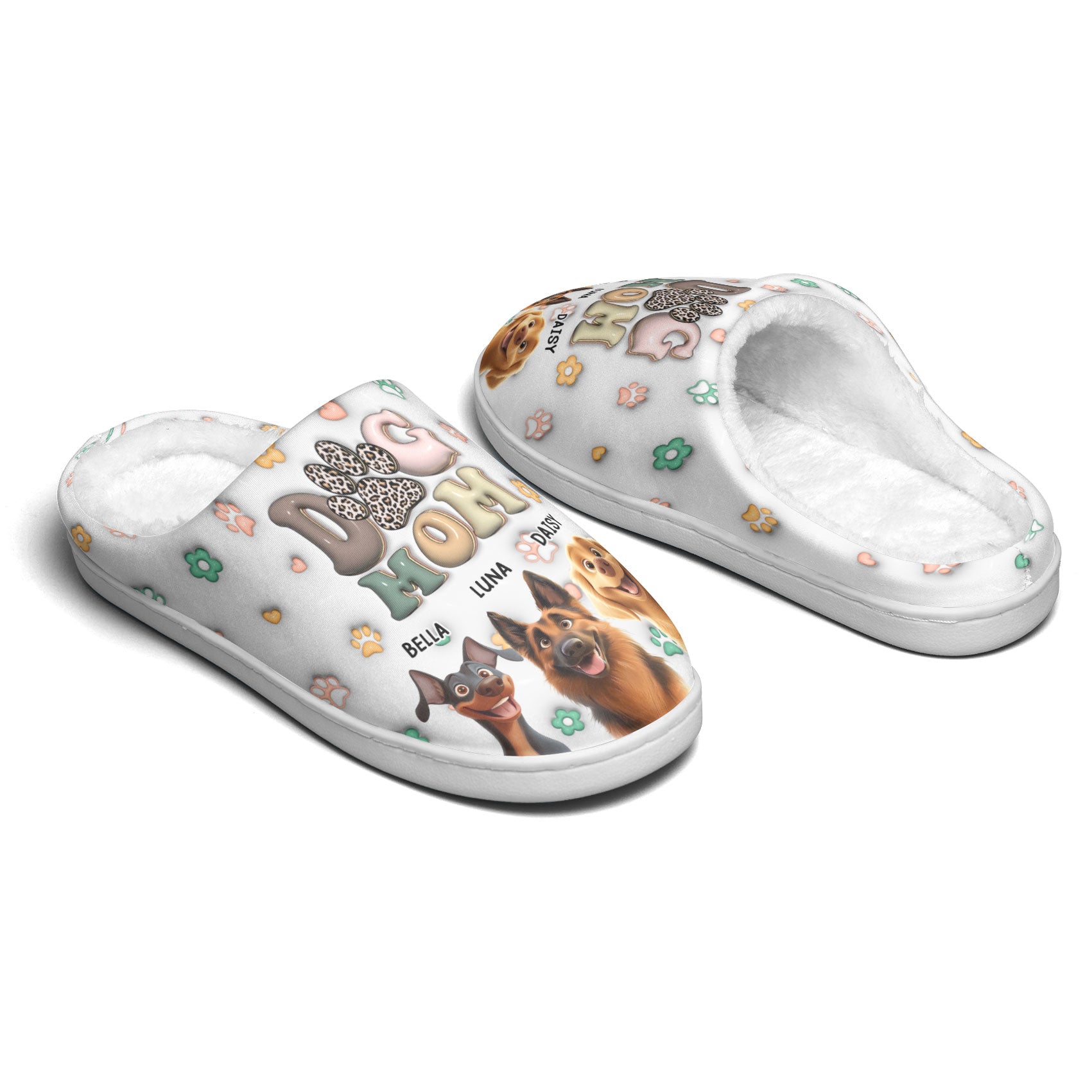 Dog Mom New Cartoon Dog - Personalized Slippers