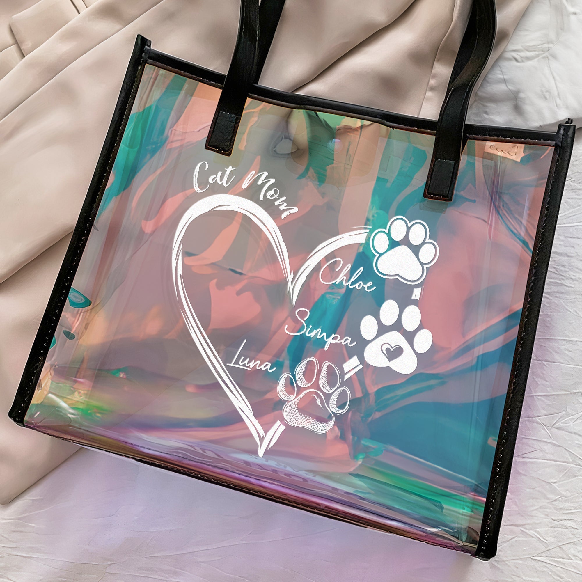 Dog Mom - Personalized Holographic Tote