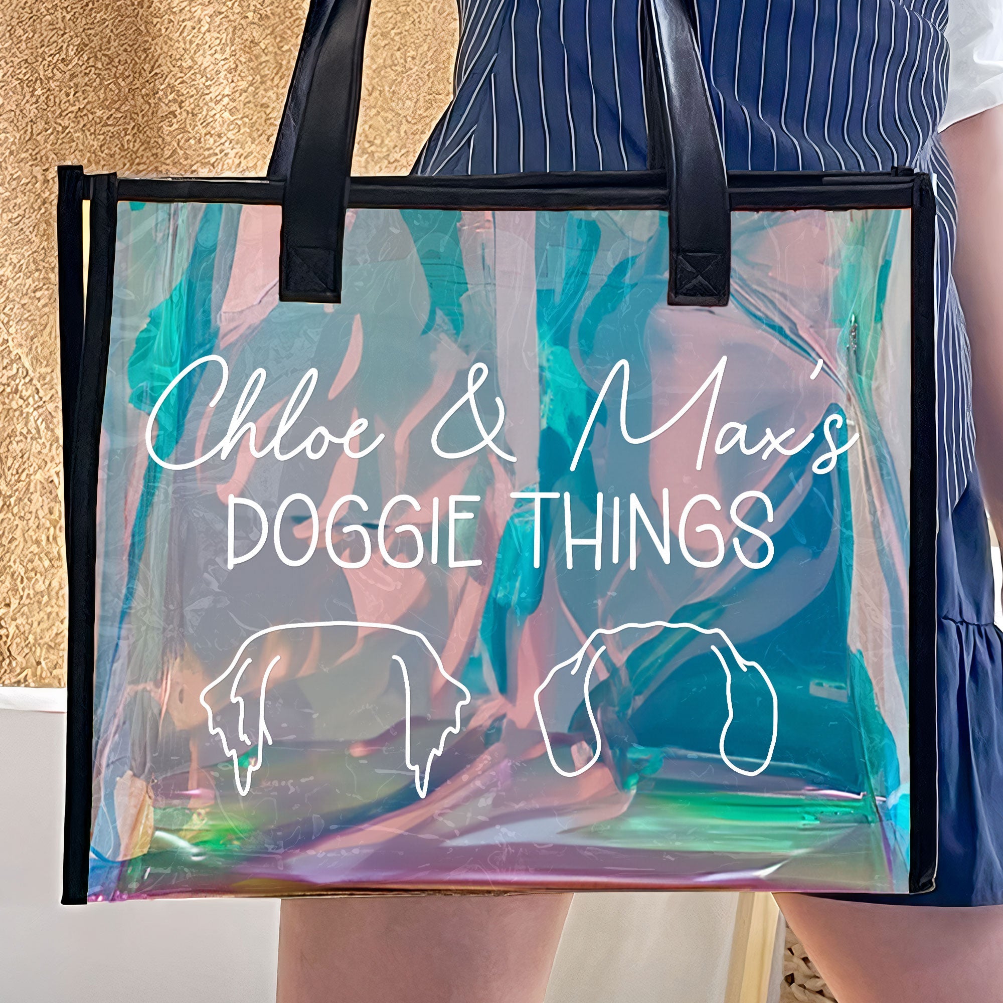 Doggie Things - Personalized Holographic Tote