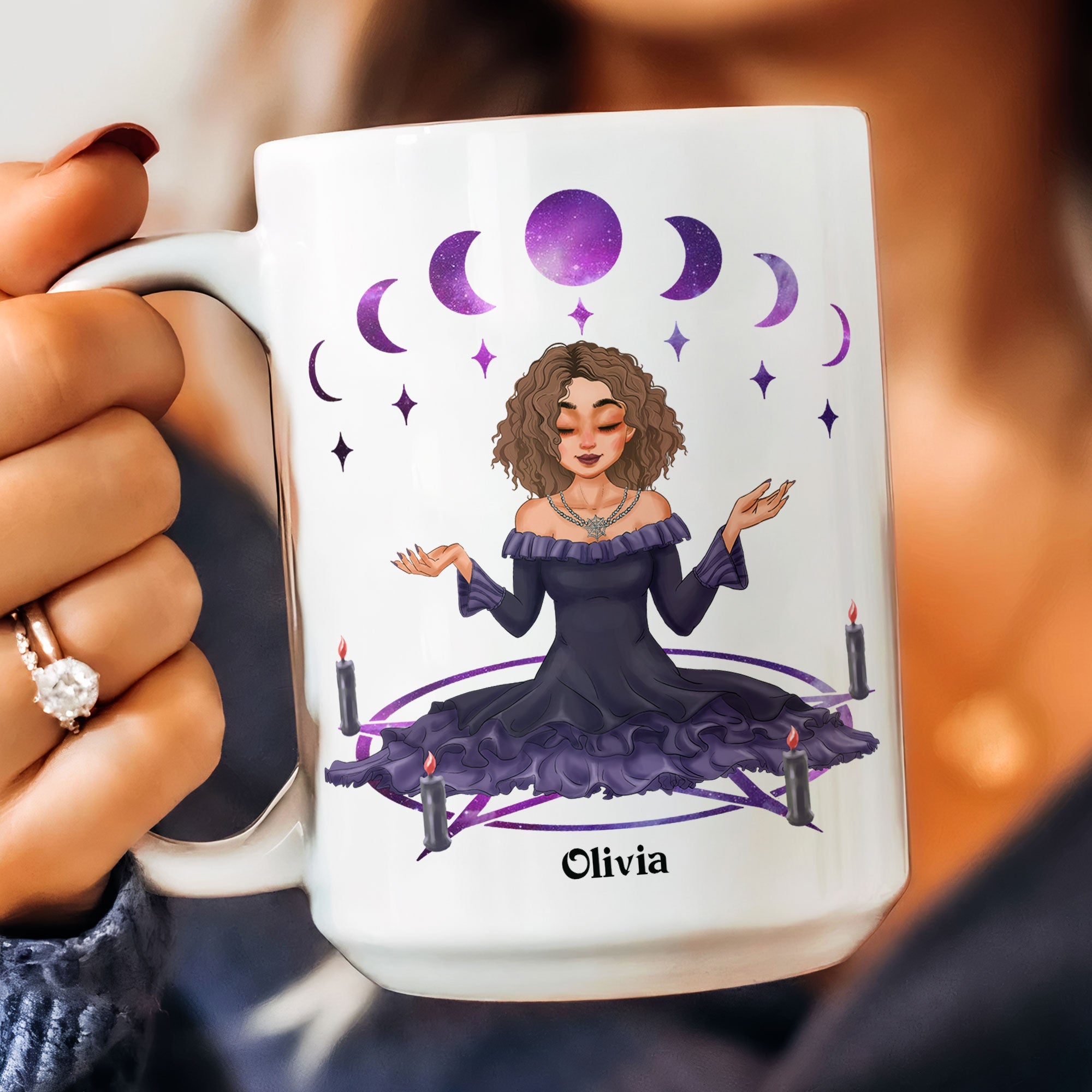 Don't Fu*k With My Energy Moon Witchy - Personalized Mug