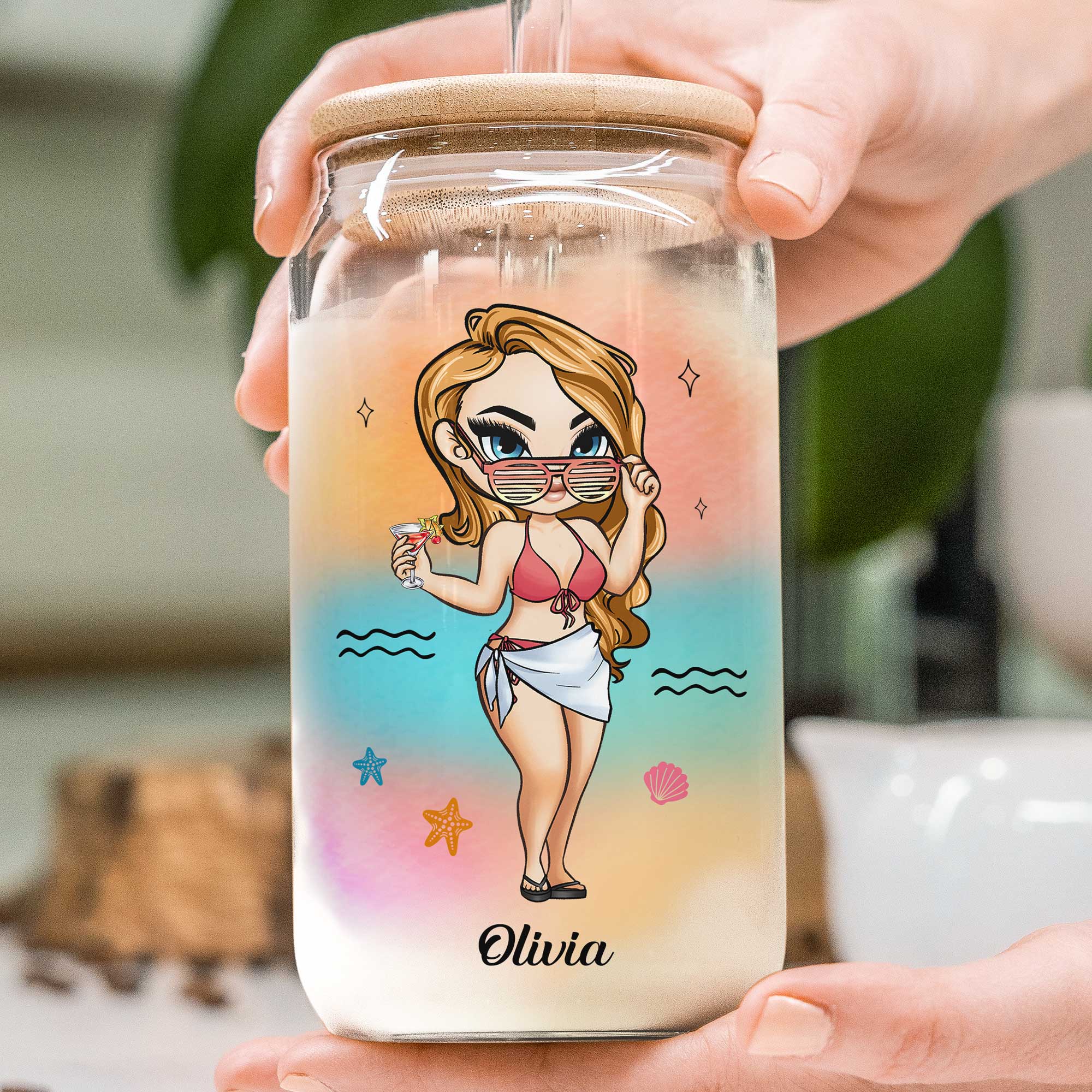 Don't Let This Cute Face Fool You - Personalized Clear Glass Cup