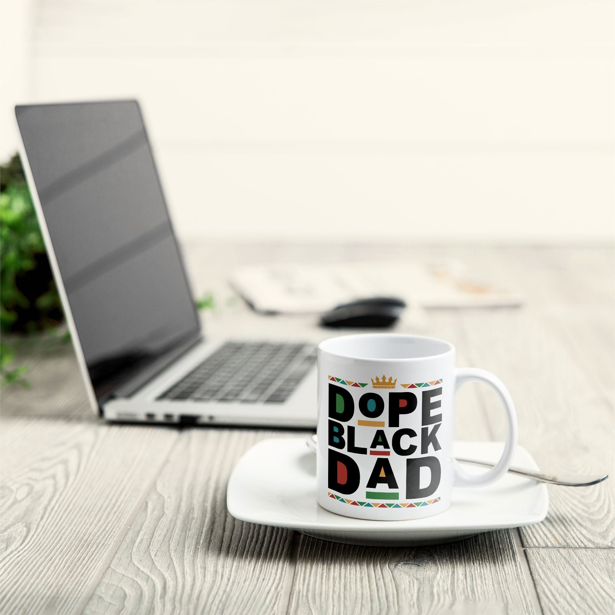 Dope Black Dad - Personalized Mug