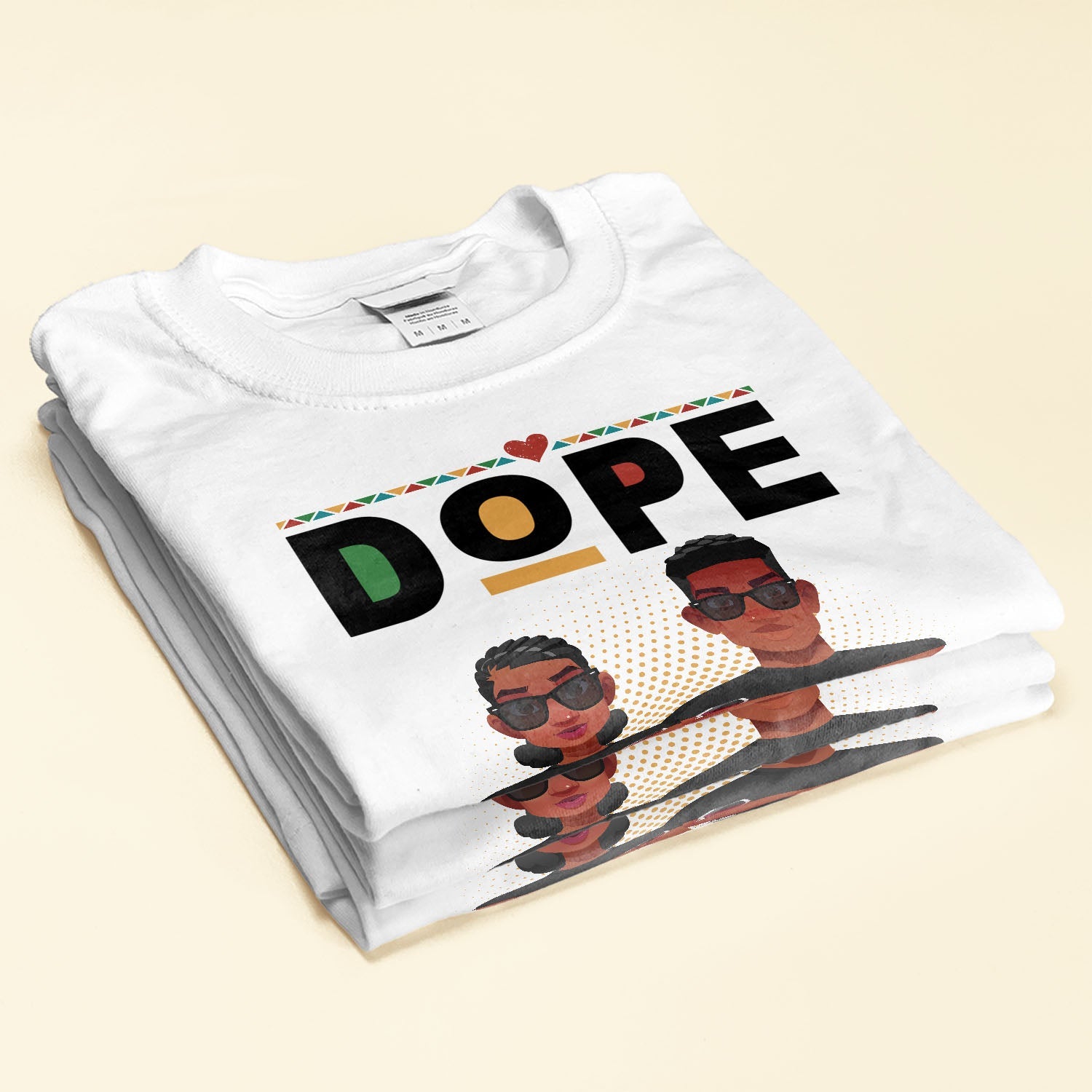 Dope Black Love - Personalized Matching Couple Shirts