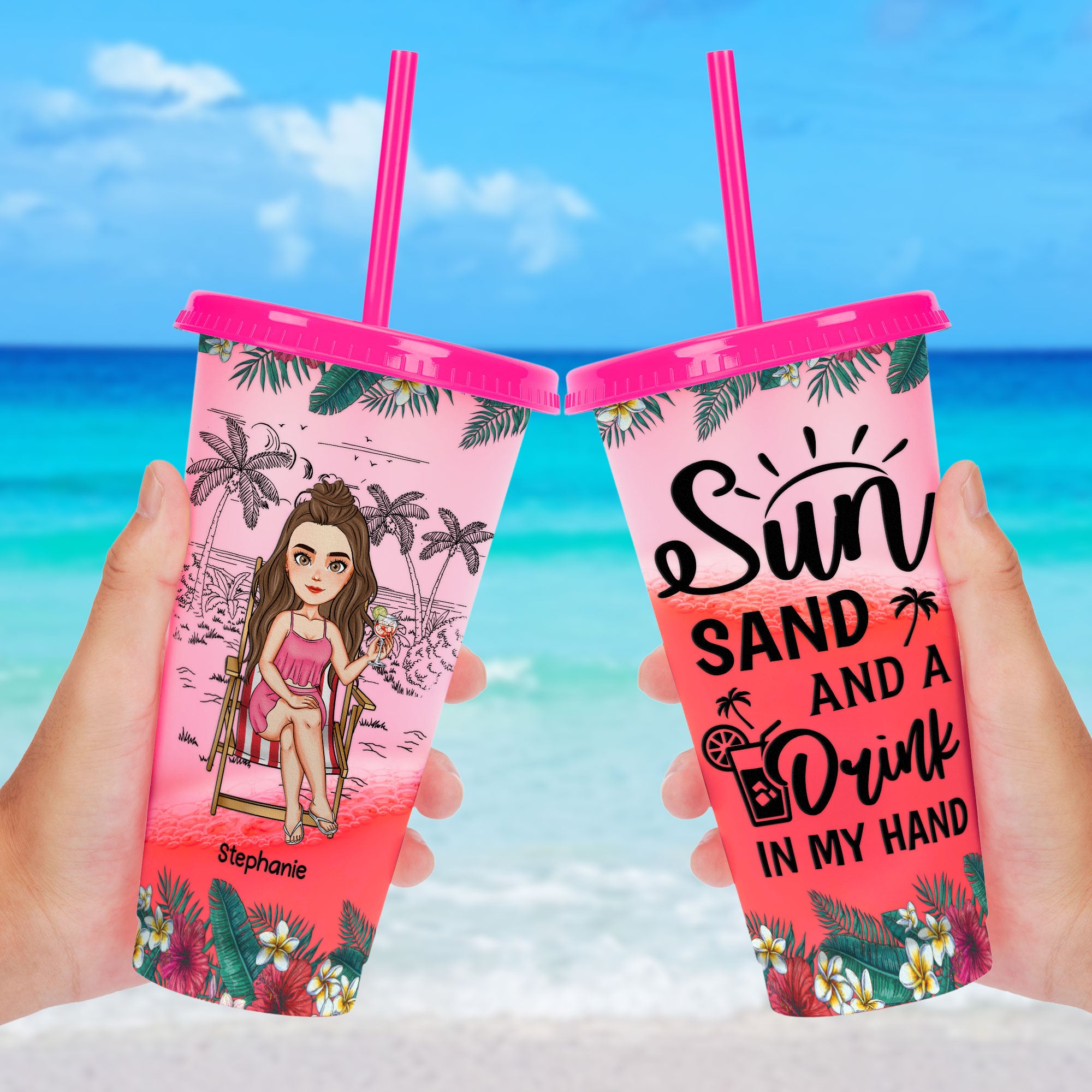 Drink In My Hand - Personalized Color Changing Cup