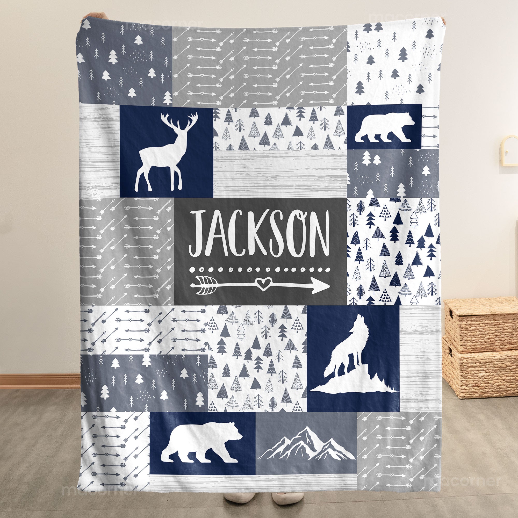 Duck Hunting Baby - Personalized Baby Blanket