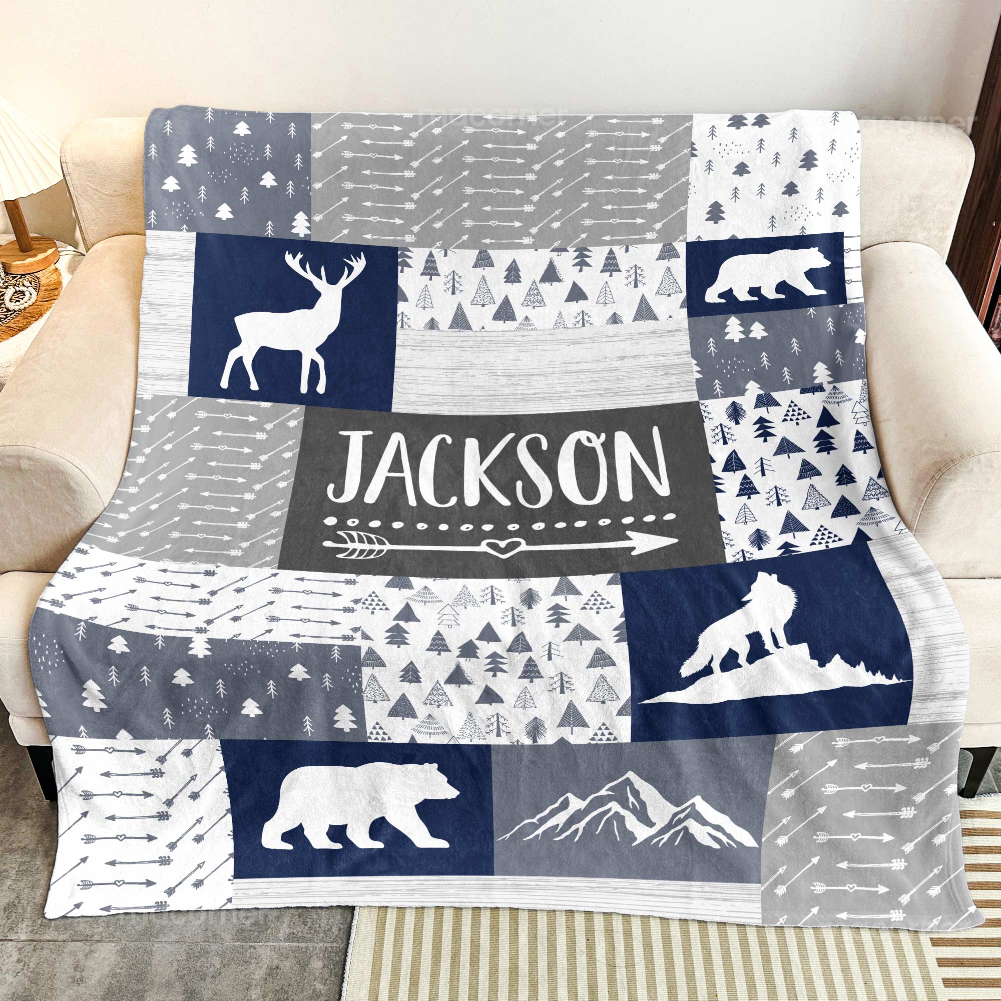 Duck Hunting Baby - Personalized Baby Blanket