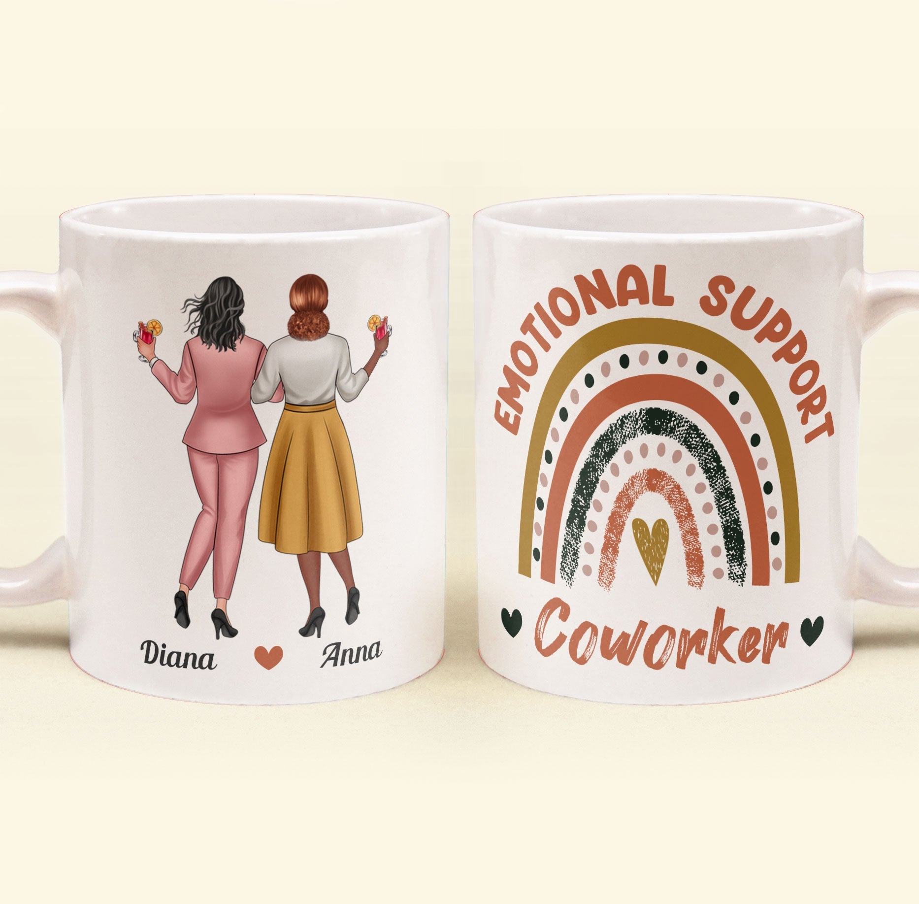 Emotional Support Coworker - Personalized Mug