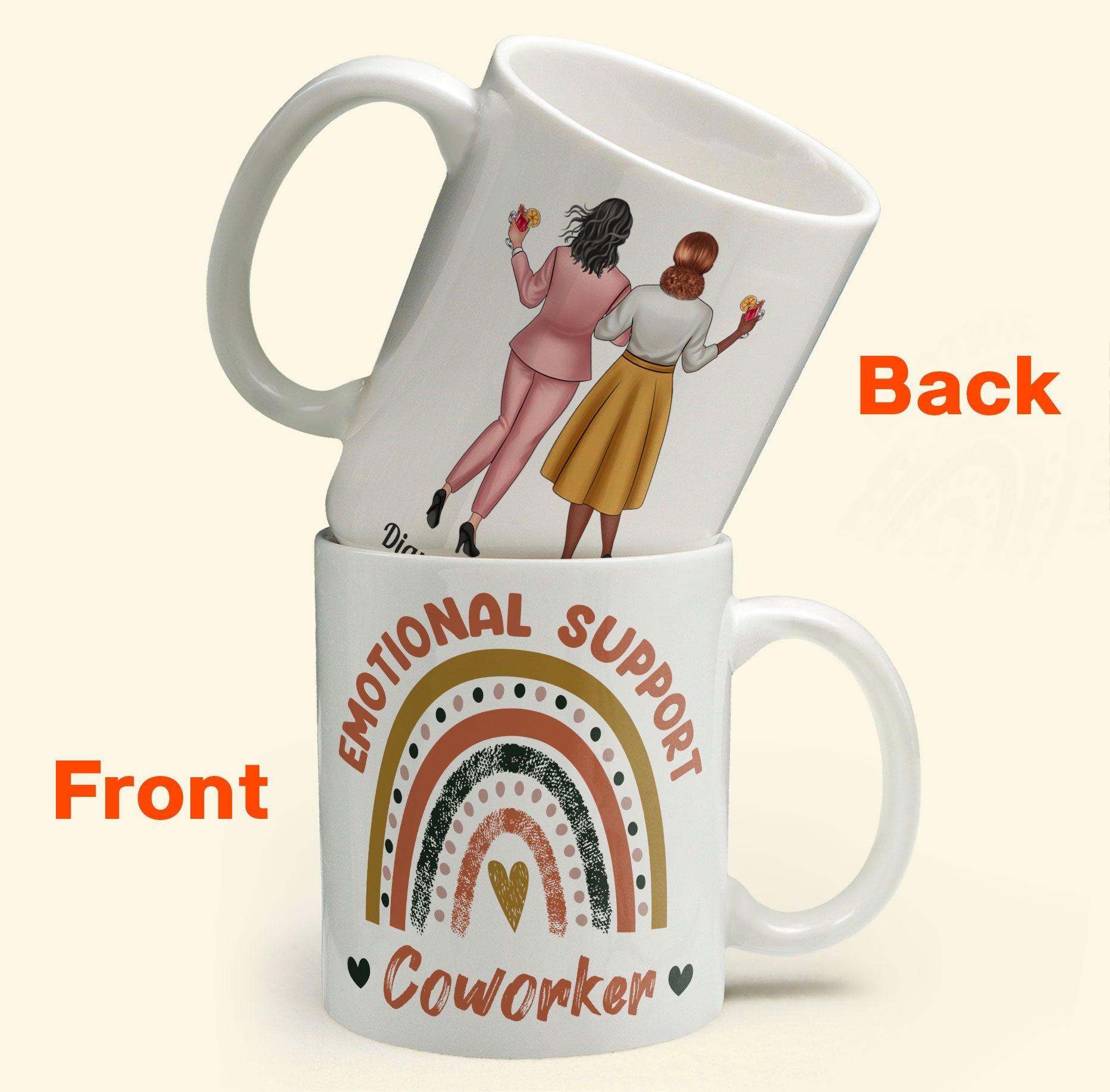 Emotional Support Coworker - Personalized Mug