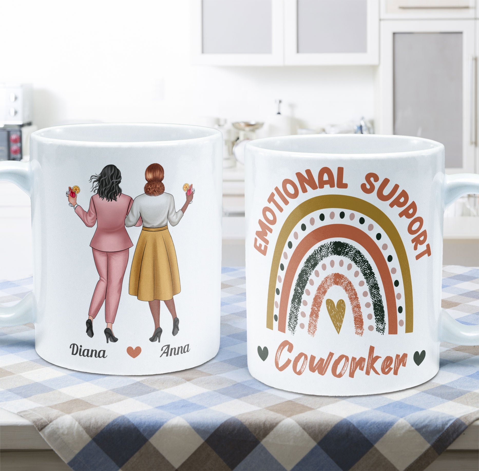 Emotional Support Coworker - Personalized Mug