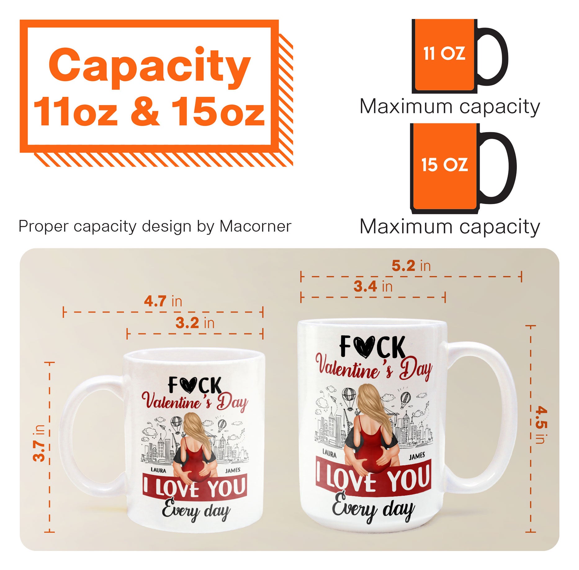 F#ck Valentine's Day, I Love You Everyday - Personalized Mug