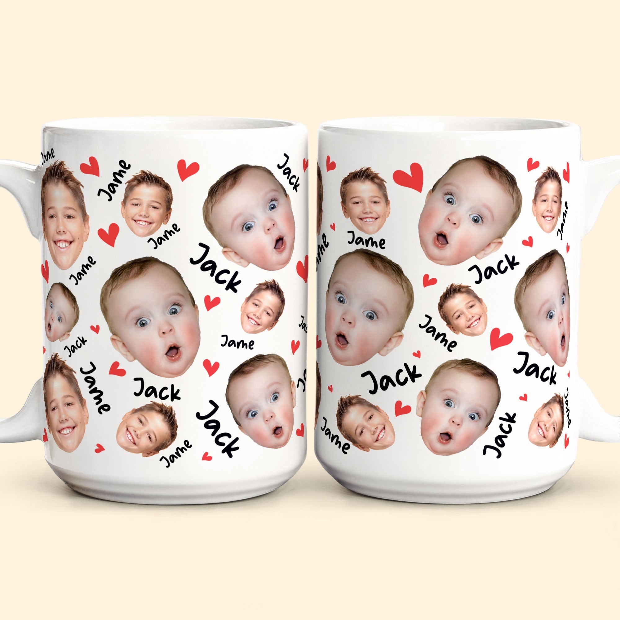 Face And Name - Personalized Photo Mug