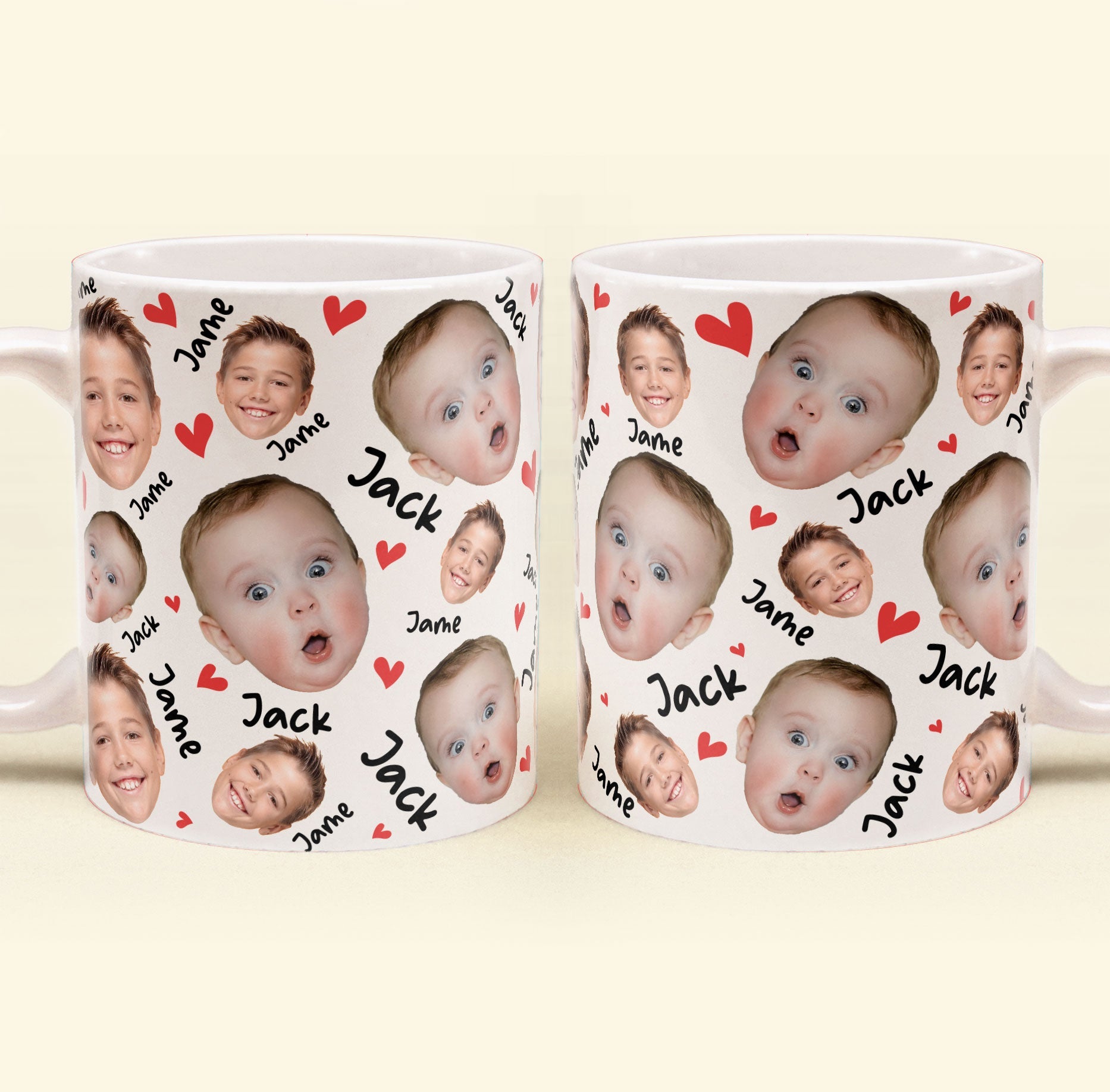 Face And Name - Personalized Photo Mug