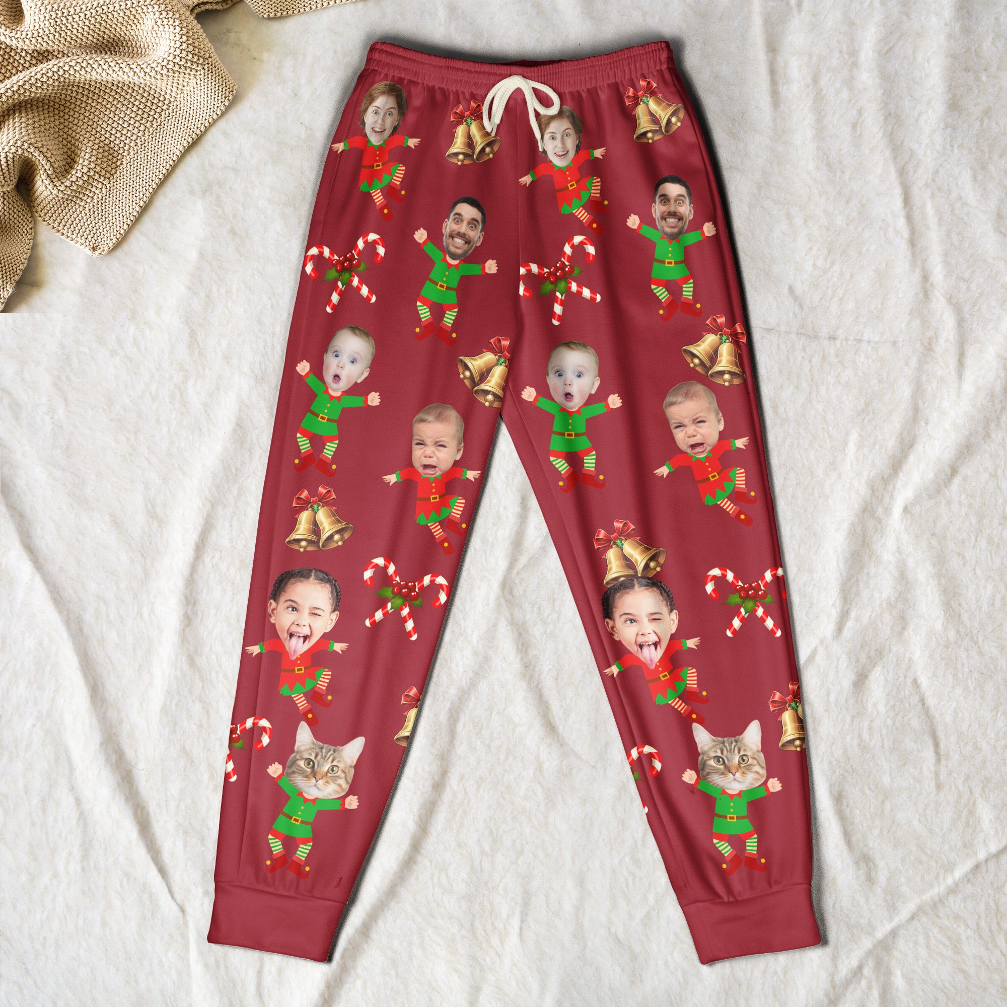 Family Christmas Custom Face - Personalized Photo Sweatpants