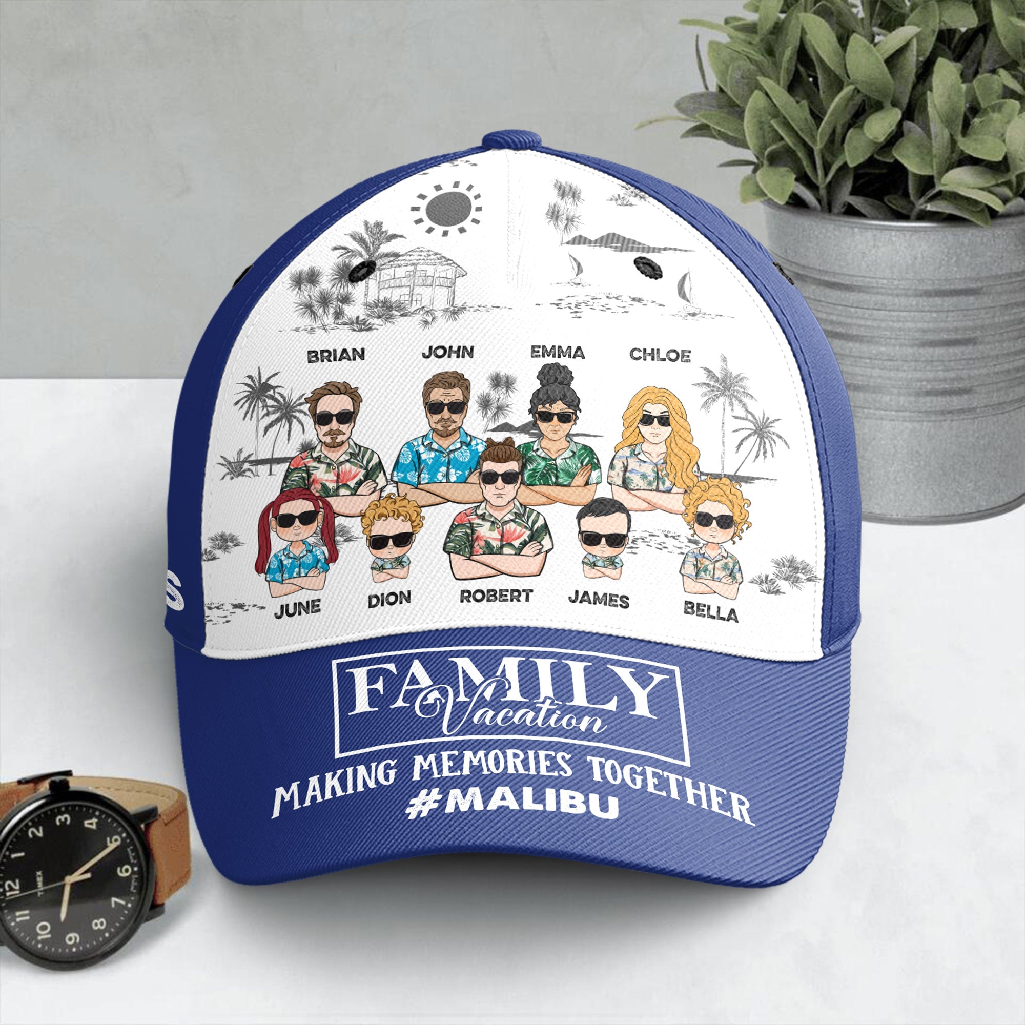 Family Makes Memories Together - Personalized Classic Cap