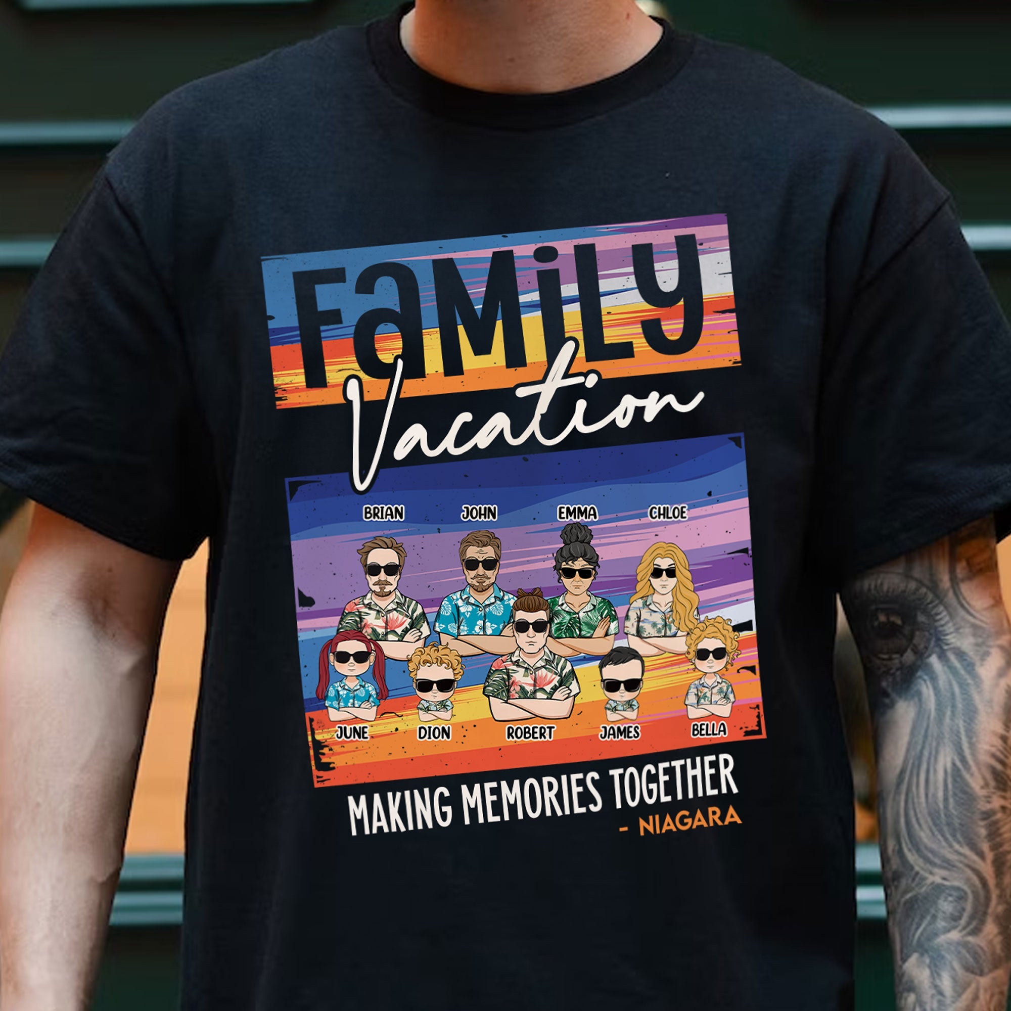 Family Making Memories Together - Personalized Shirt