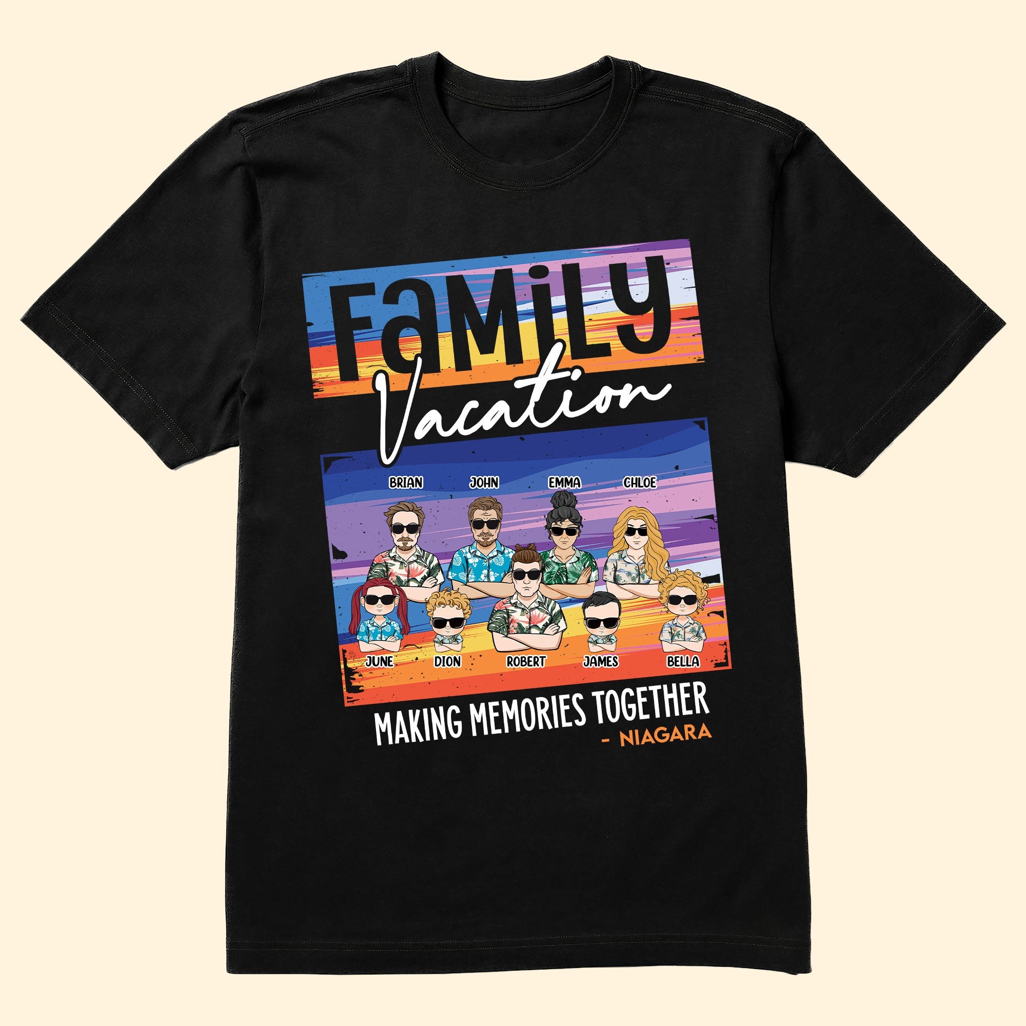 Family Making Memories Together - Personalized Shirt