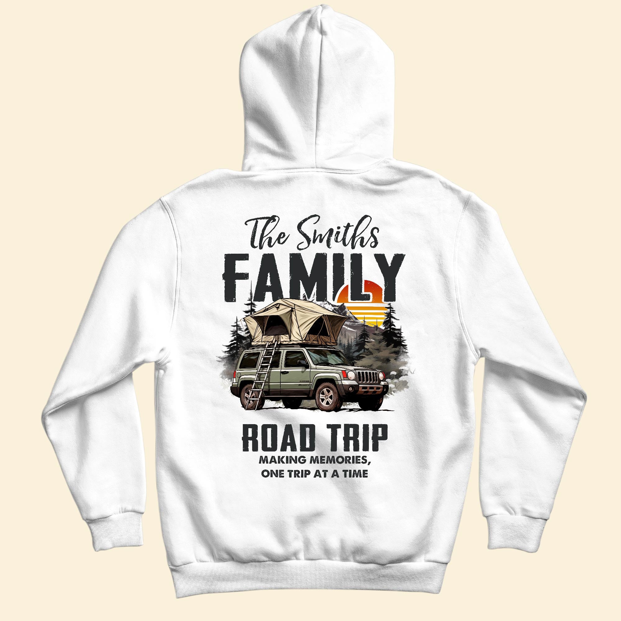 Family Road Trip - Personalized Back Printed Shirt