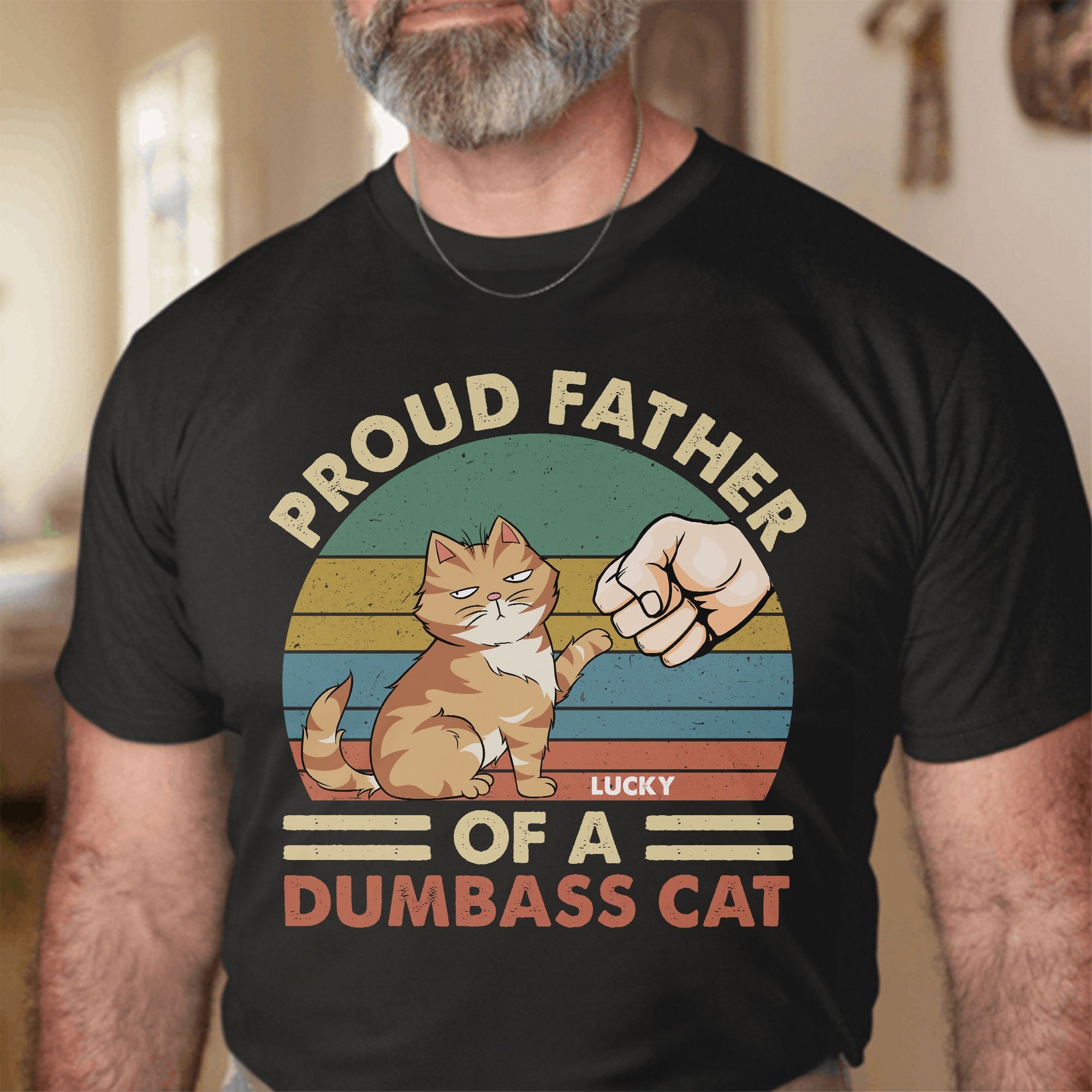 Father Of Dumbass Cats - Personalized Shirt