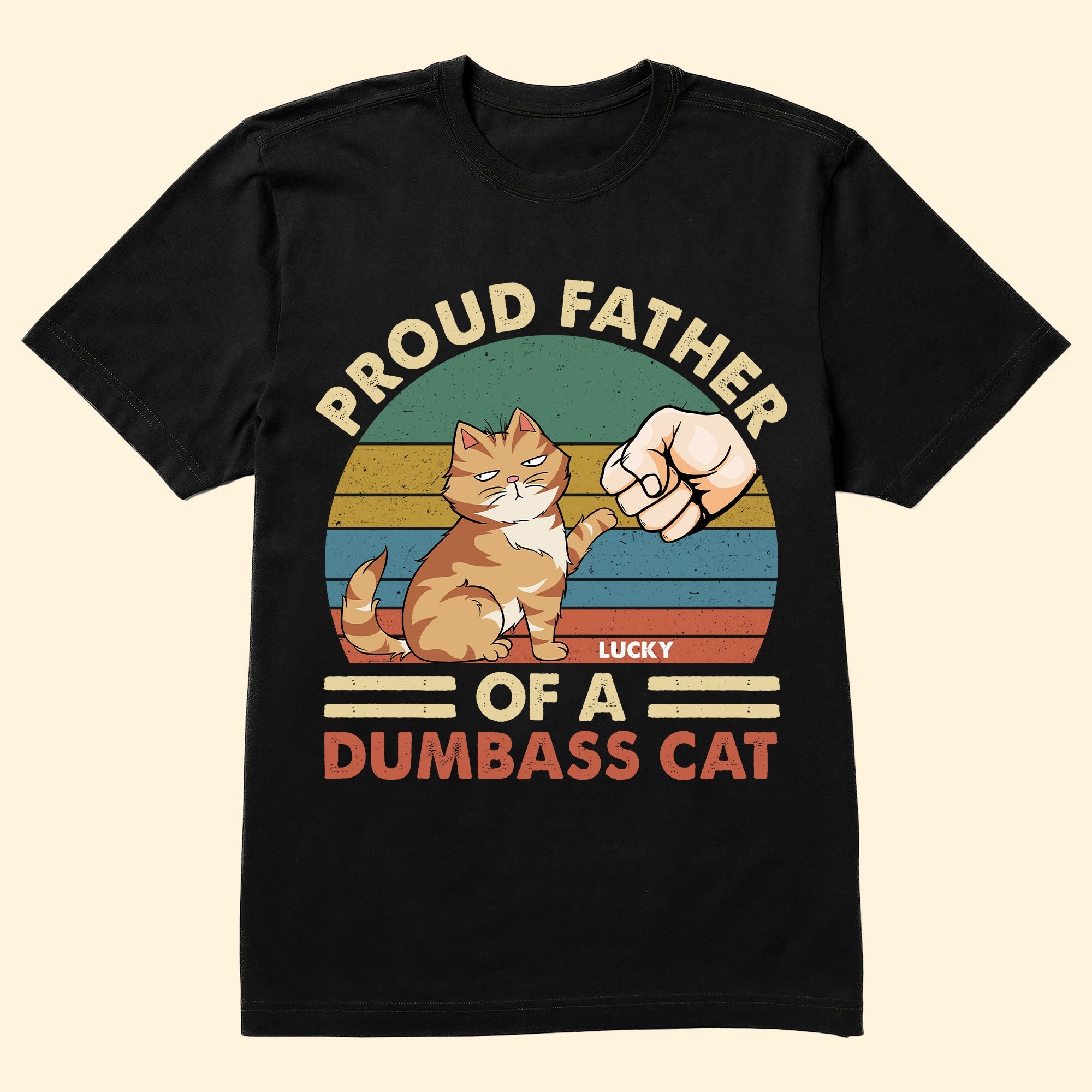 Father Of Dumbass Cats - Personalized Shirt