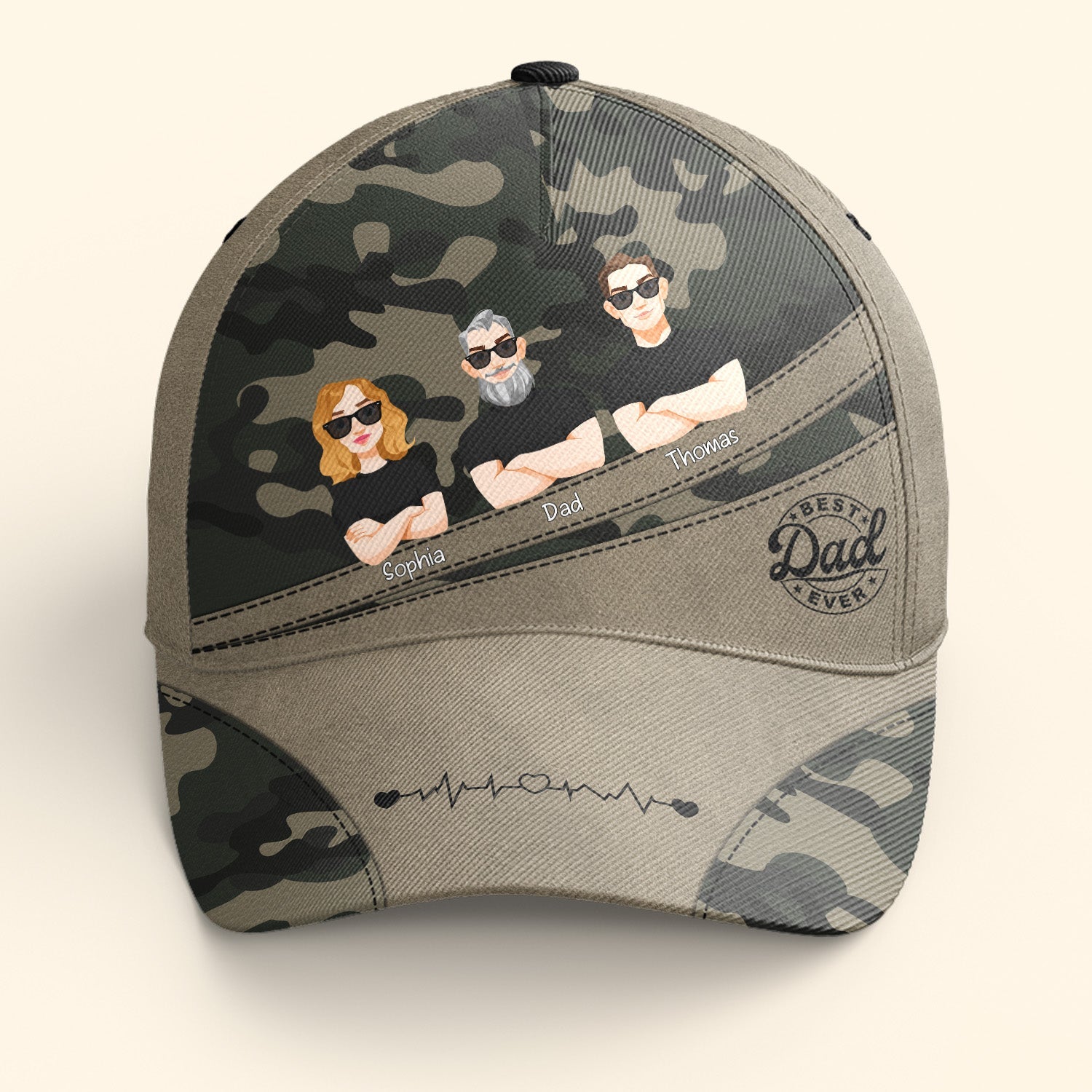 Father's Day Gift Idea Best Dad Ever - Personalized Classic Cap