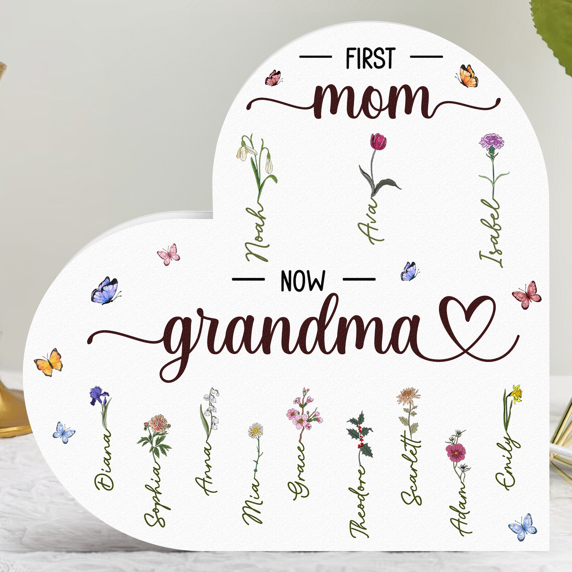 First Mom Now Grandma - Personalized Light Box