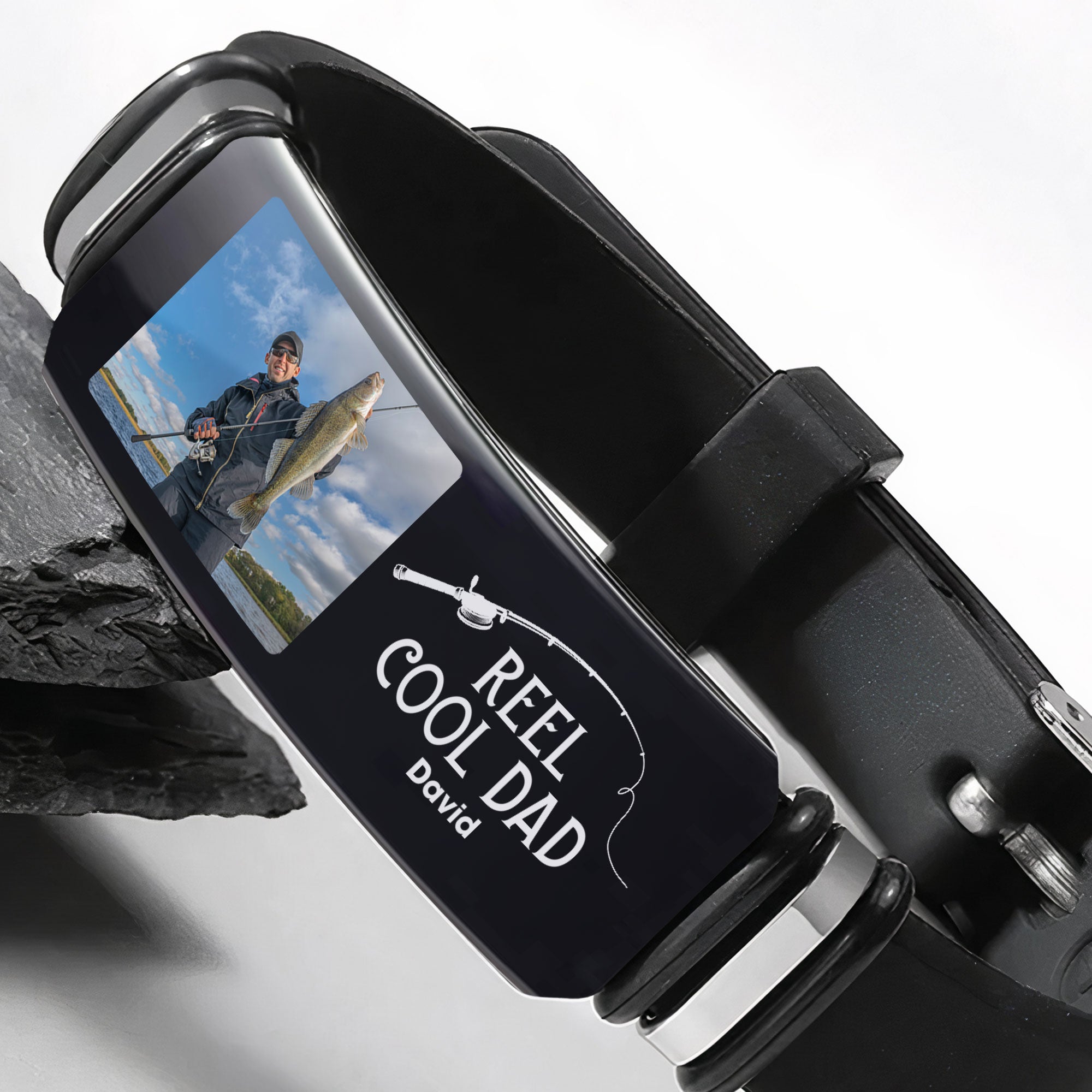 Fishing Reel Cool Dad Father's Day Gift For Men Grandpa - Personalized Photo Bracelet