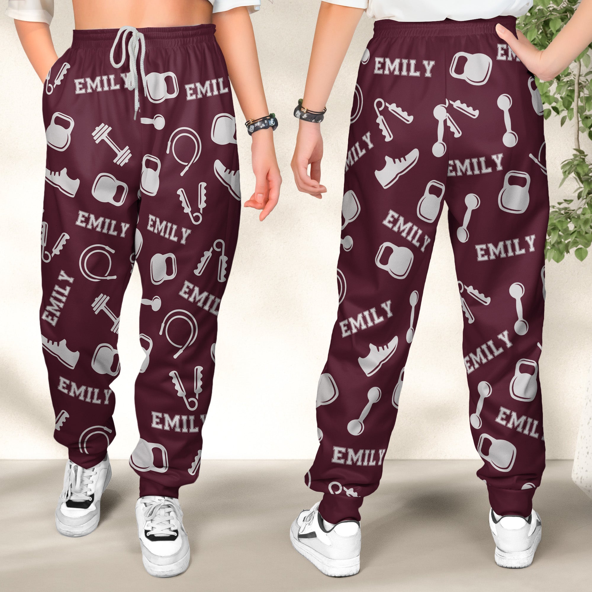 Fitness, Gym Custom Name - Personalized Sweatpants