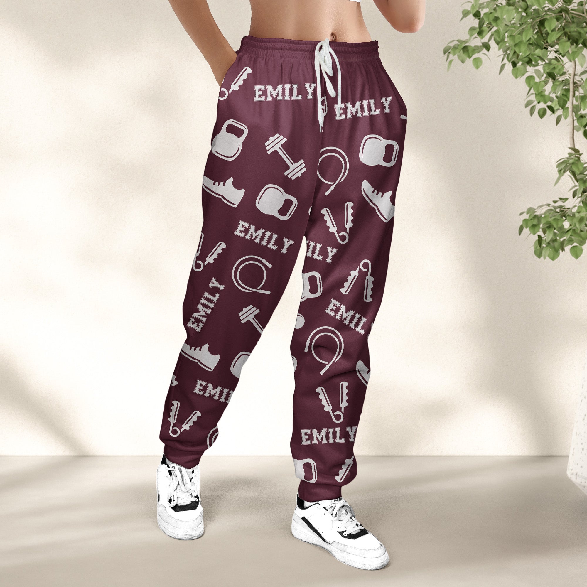 Fitness, Gym Custom Name - Personalized Sweatpants