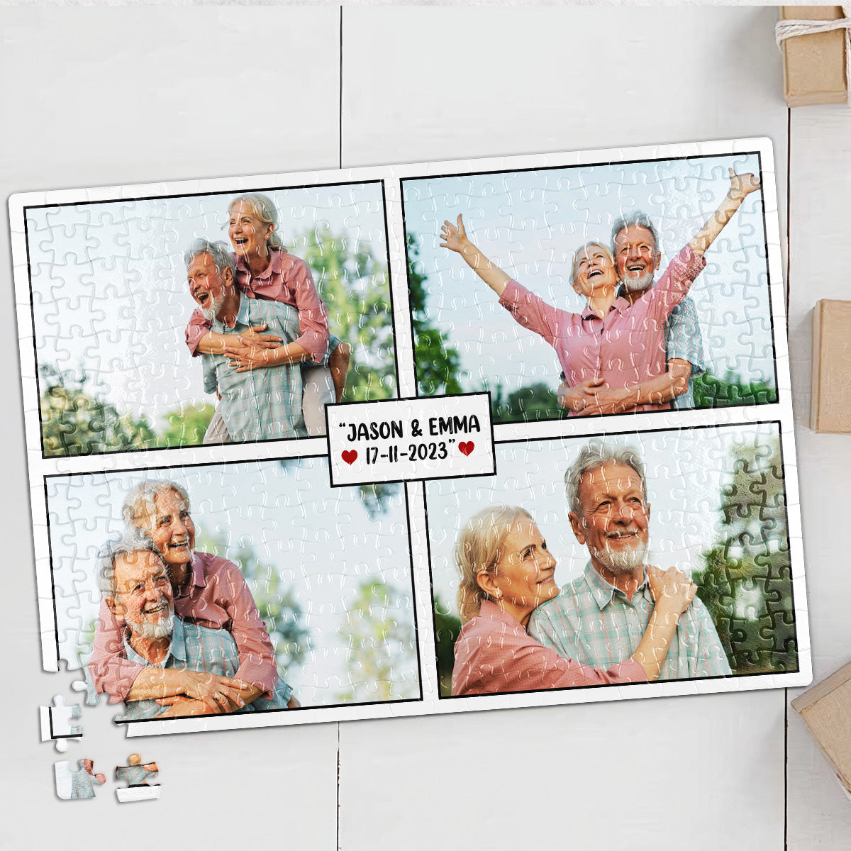 Forever Love - Personalized Photo Jigsaw Puzzle